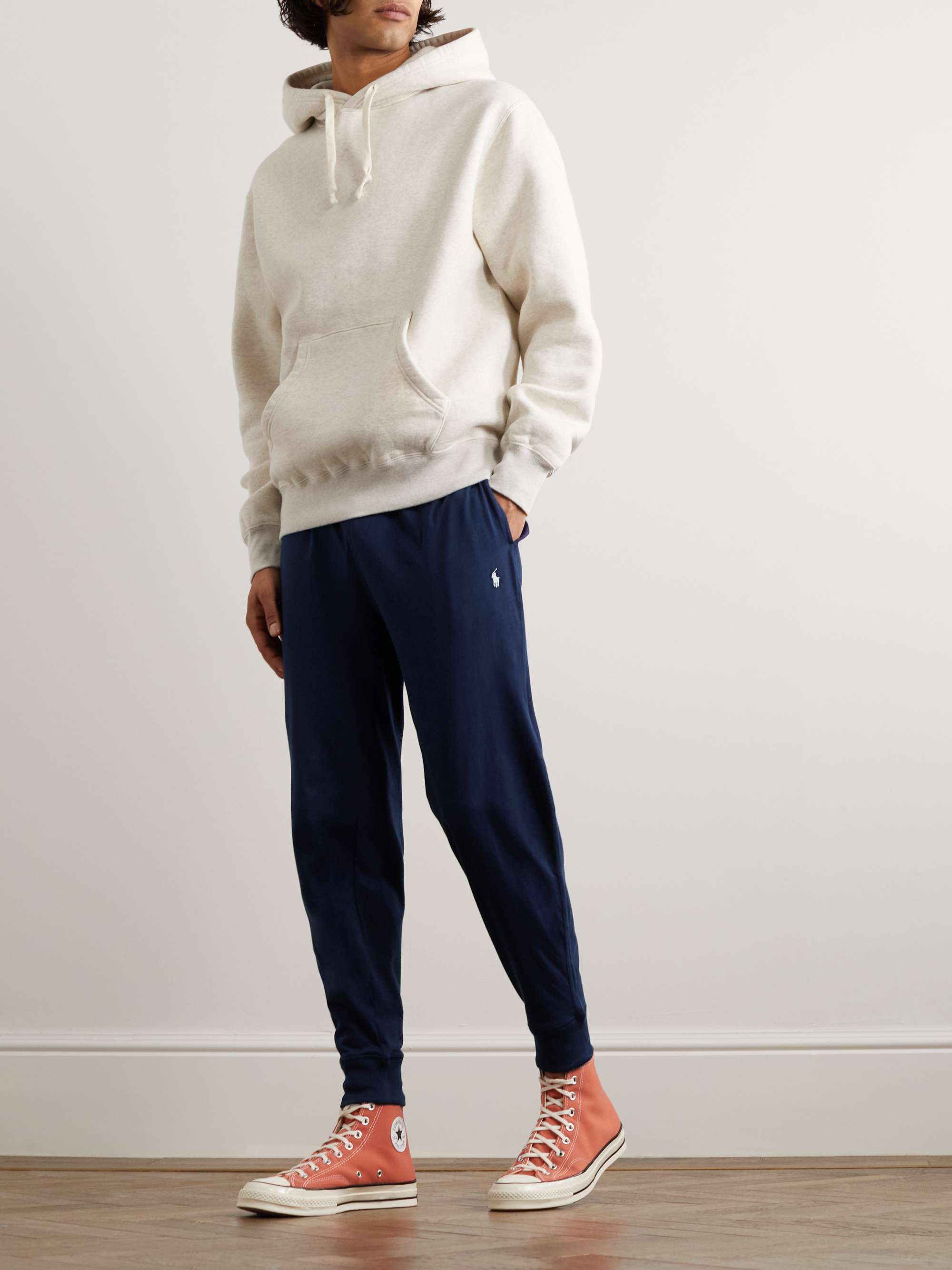POLO RALPH LAUREN Tapered Cotton-Jersey Sweatpants for Men | MR PORTER