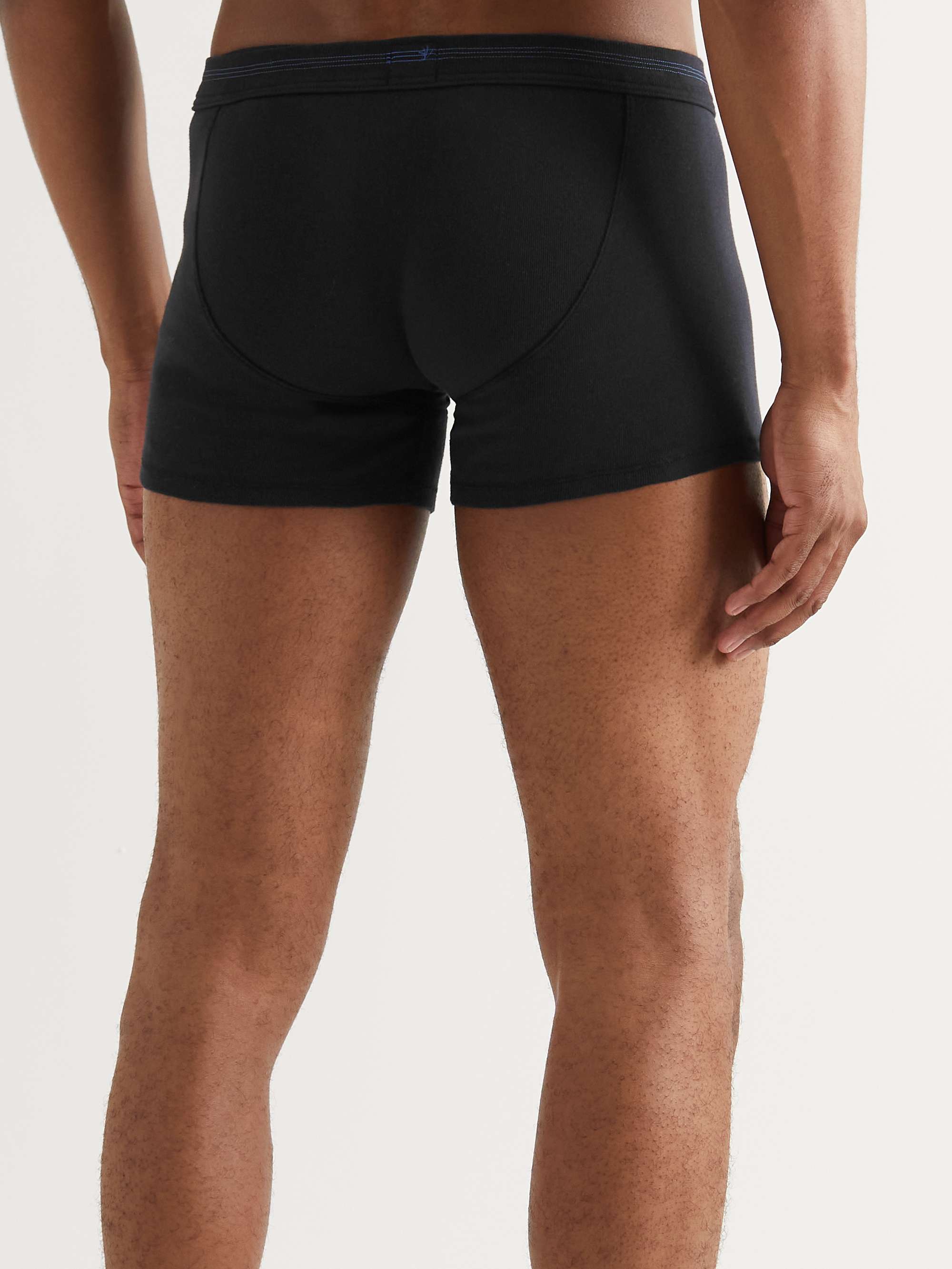 SCHIESSER Karl Heinz Three-Pack Cotton Boxer Briefs