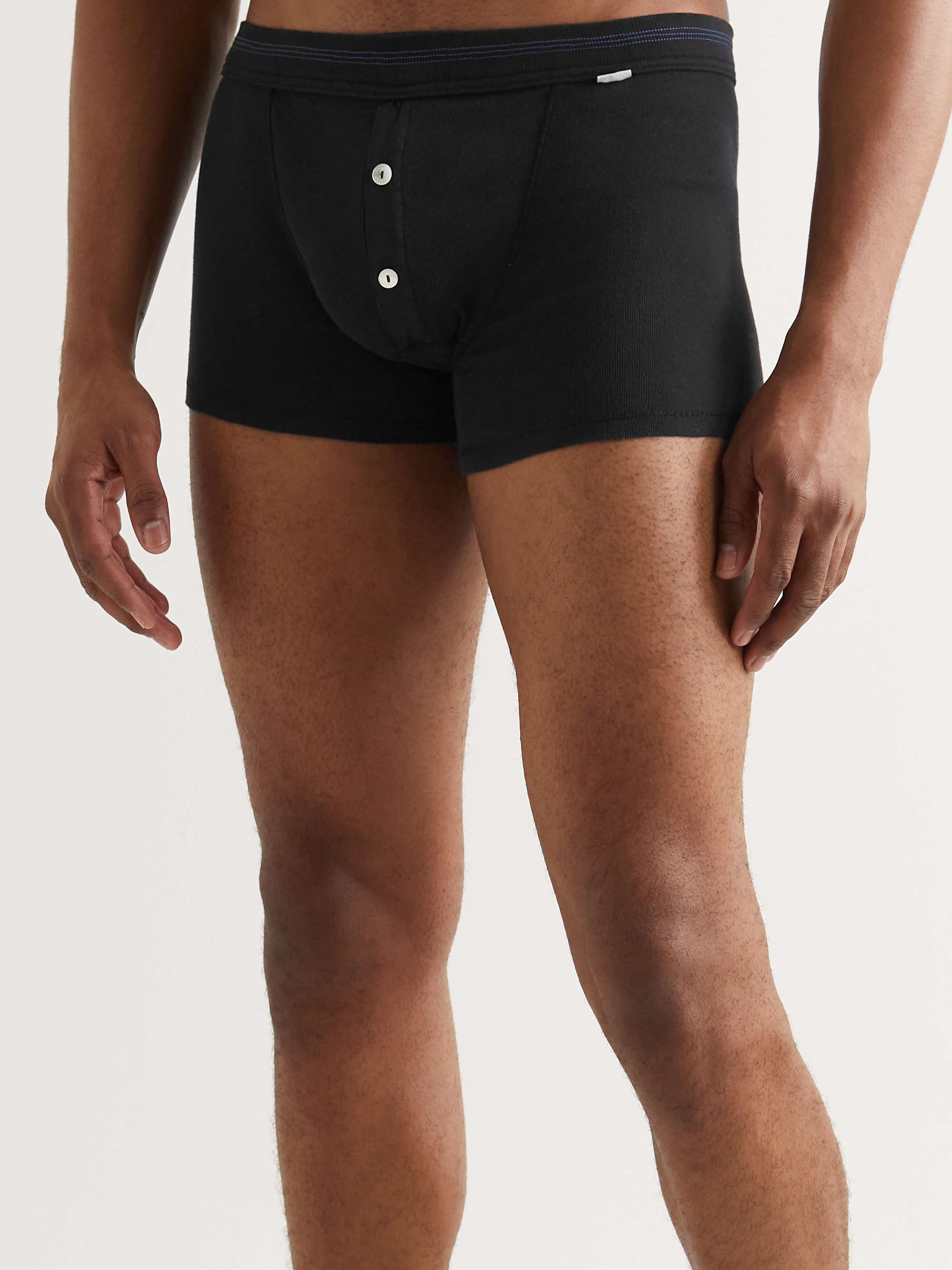 SCHIESSER Karl Heinz Three-Pack Cotton Boxer Briefs