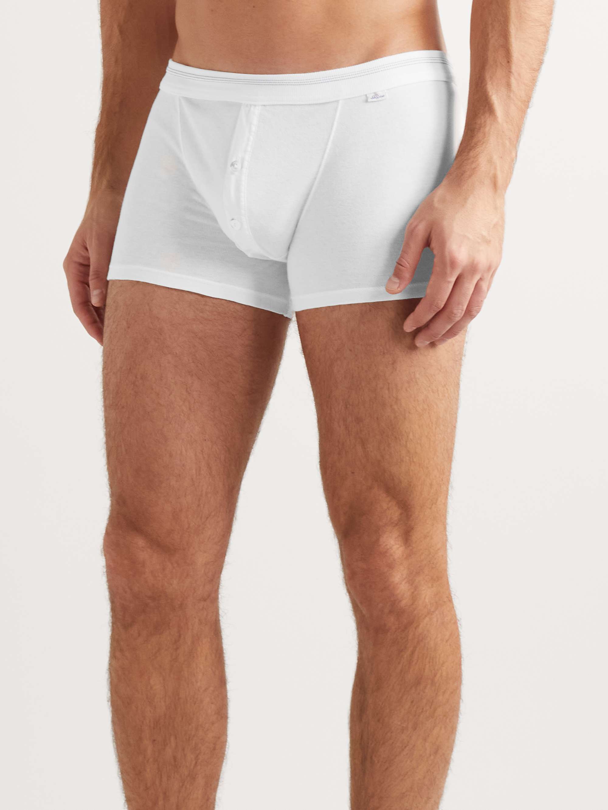 SCHIESSER Karl Heinz Three-Pack Cotton Boxer Briefs