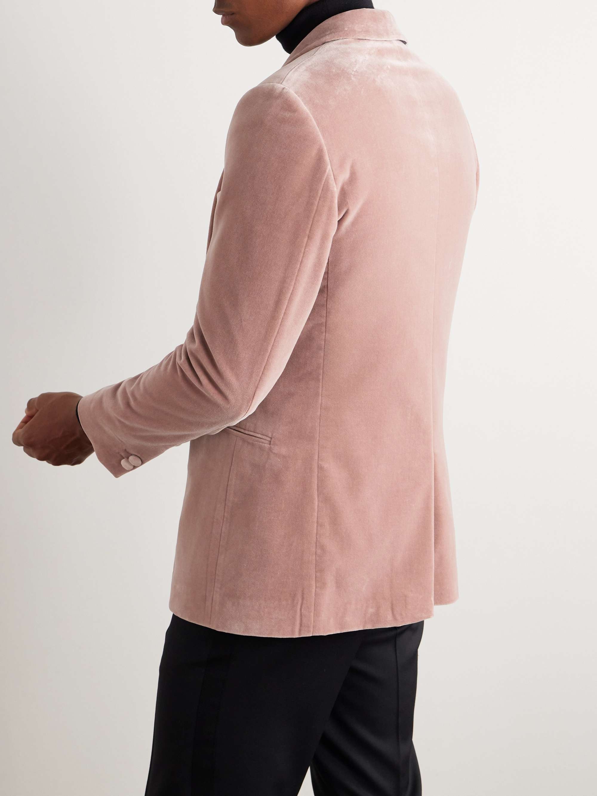 MR P. Cotton-Blend Velvet Tuxedo Jacket