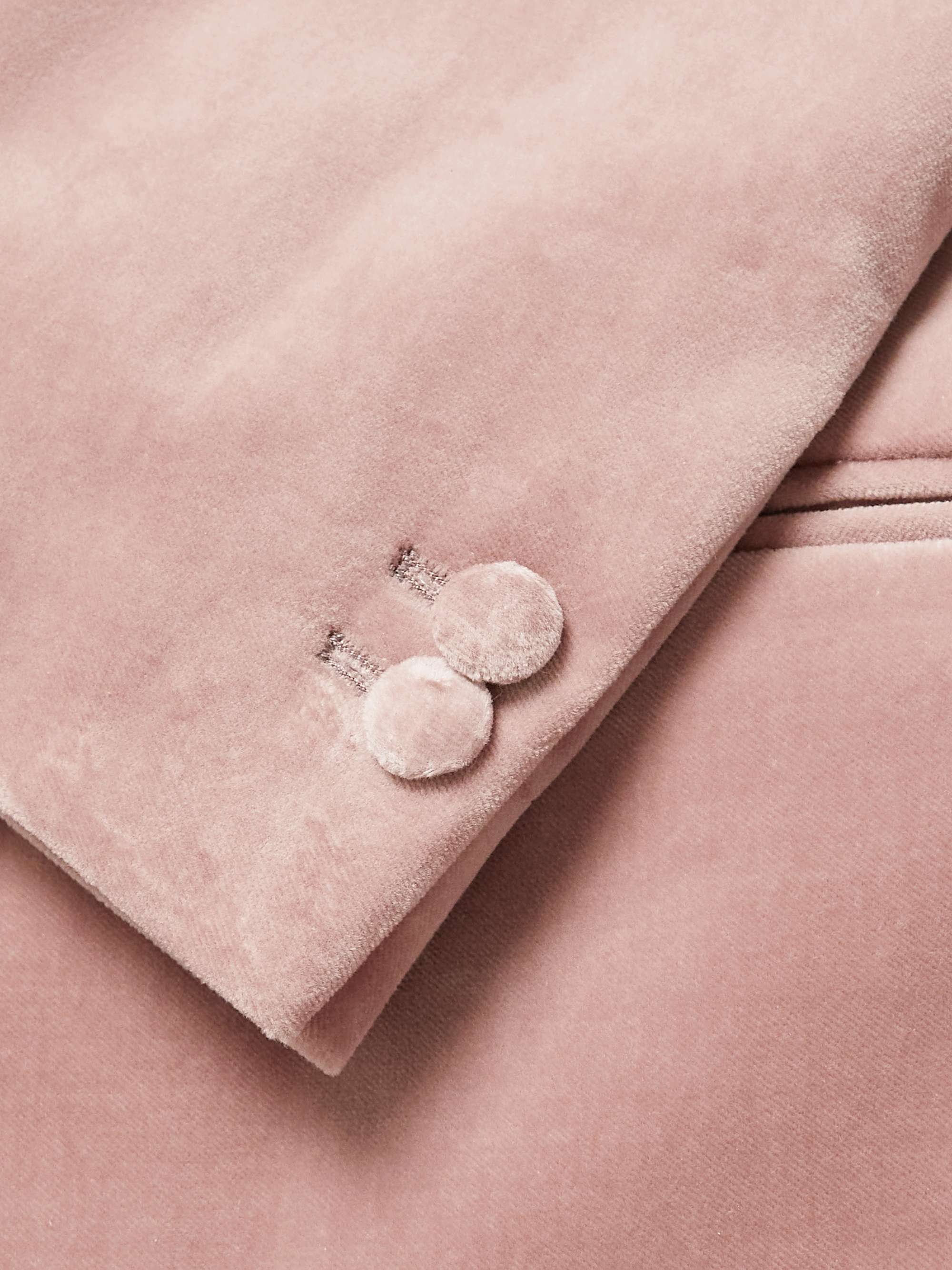 MR P. Cotton-Blend Velvet Tuxedo Jacket