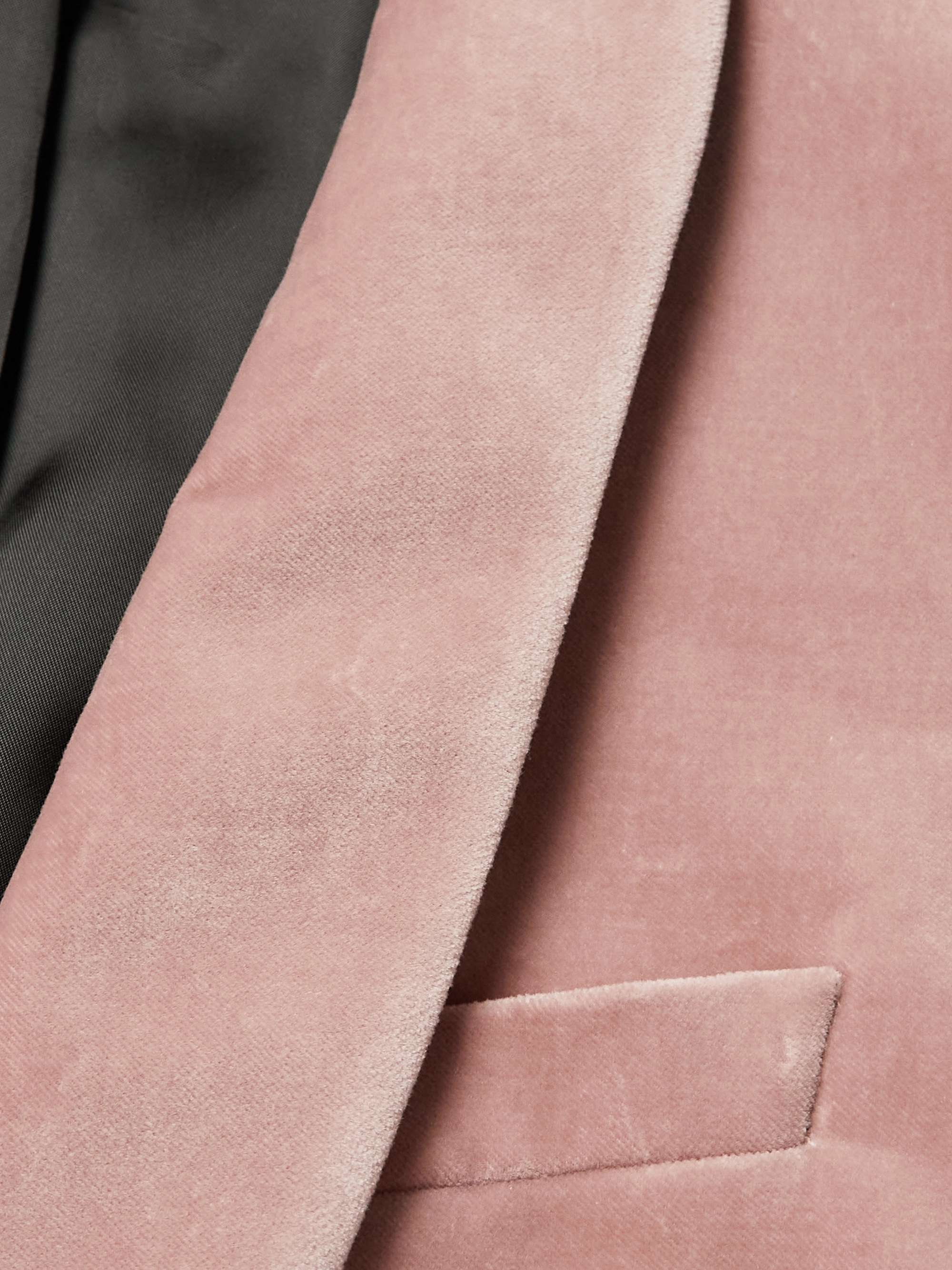 MR P. Cotton-Blend Velvet Tuxedo Jacket