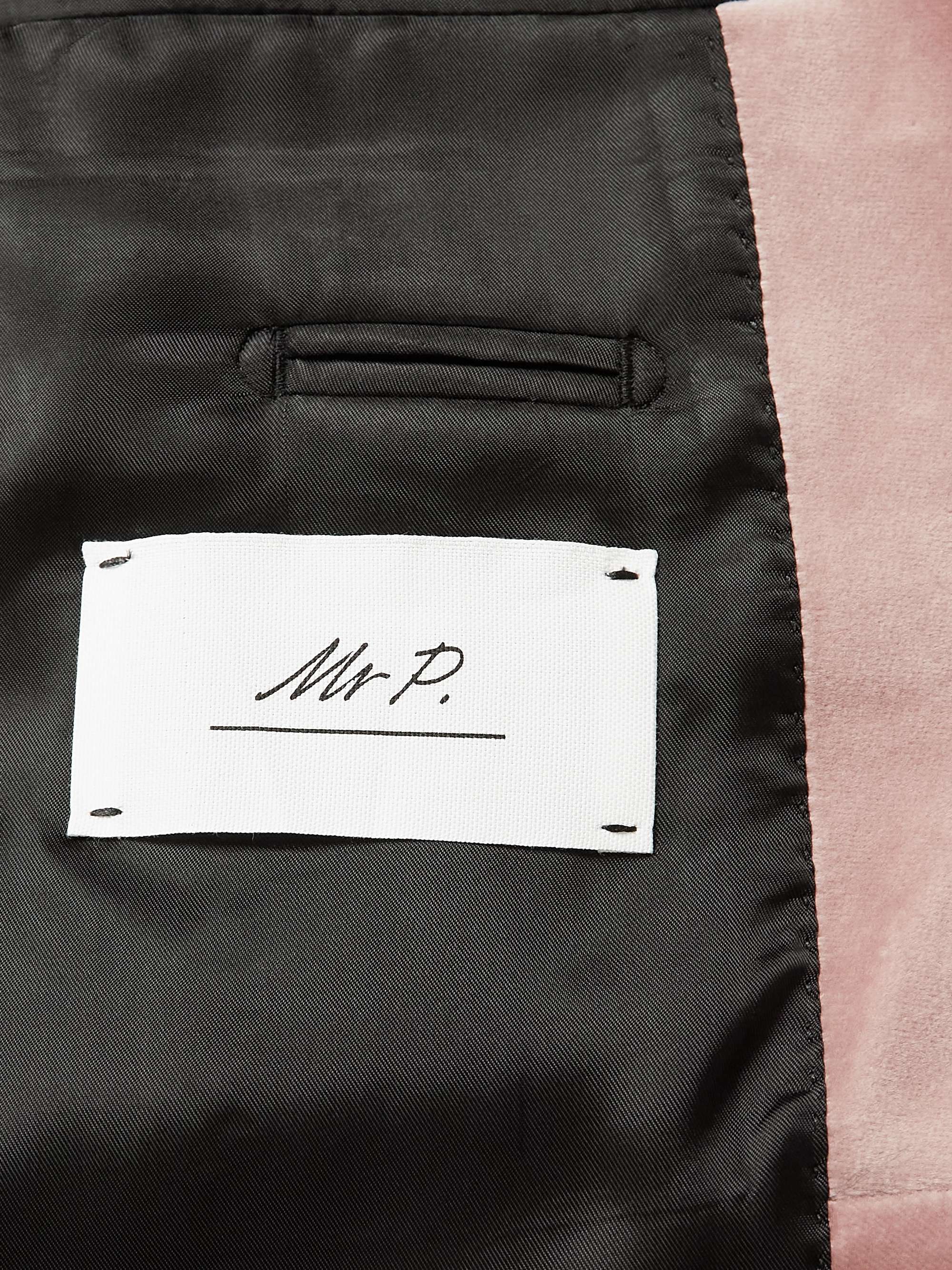 MR P. Cotton-Blend Velvet Tuxedo Jacket