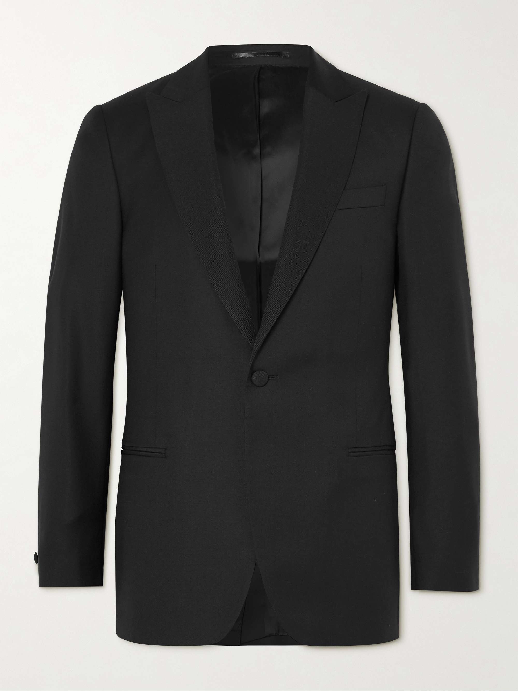 Black Wool Tuxedo Jacket | MR P. | MR PORTER