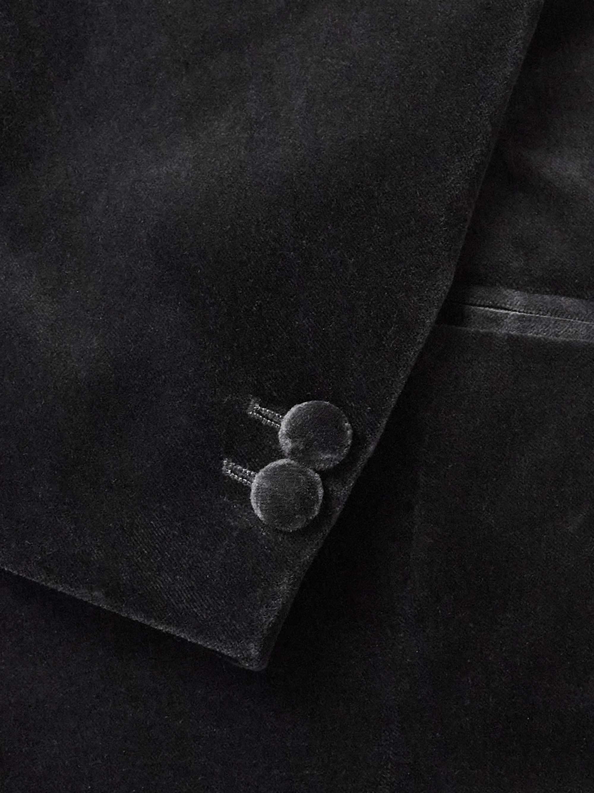 MR P. Cotton-Blend Velvet Tuxedo Jacket