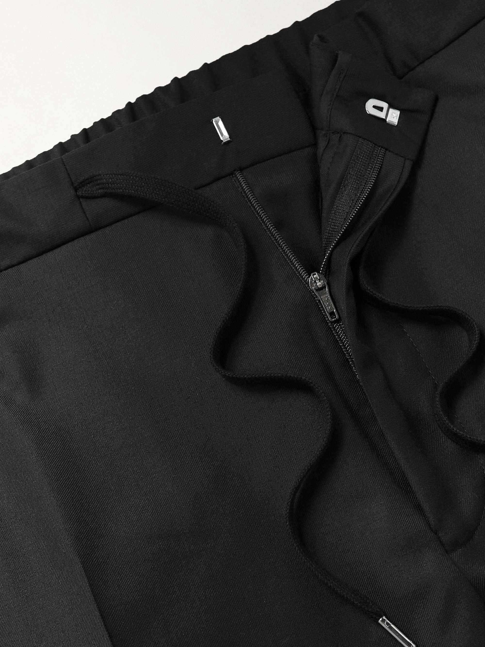 MR P. Straight-Leg Virgin Wool Drawstring Tuxedo Trousers