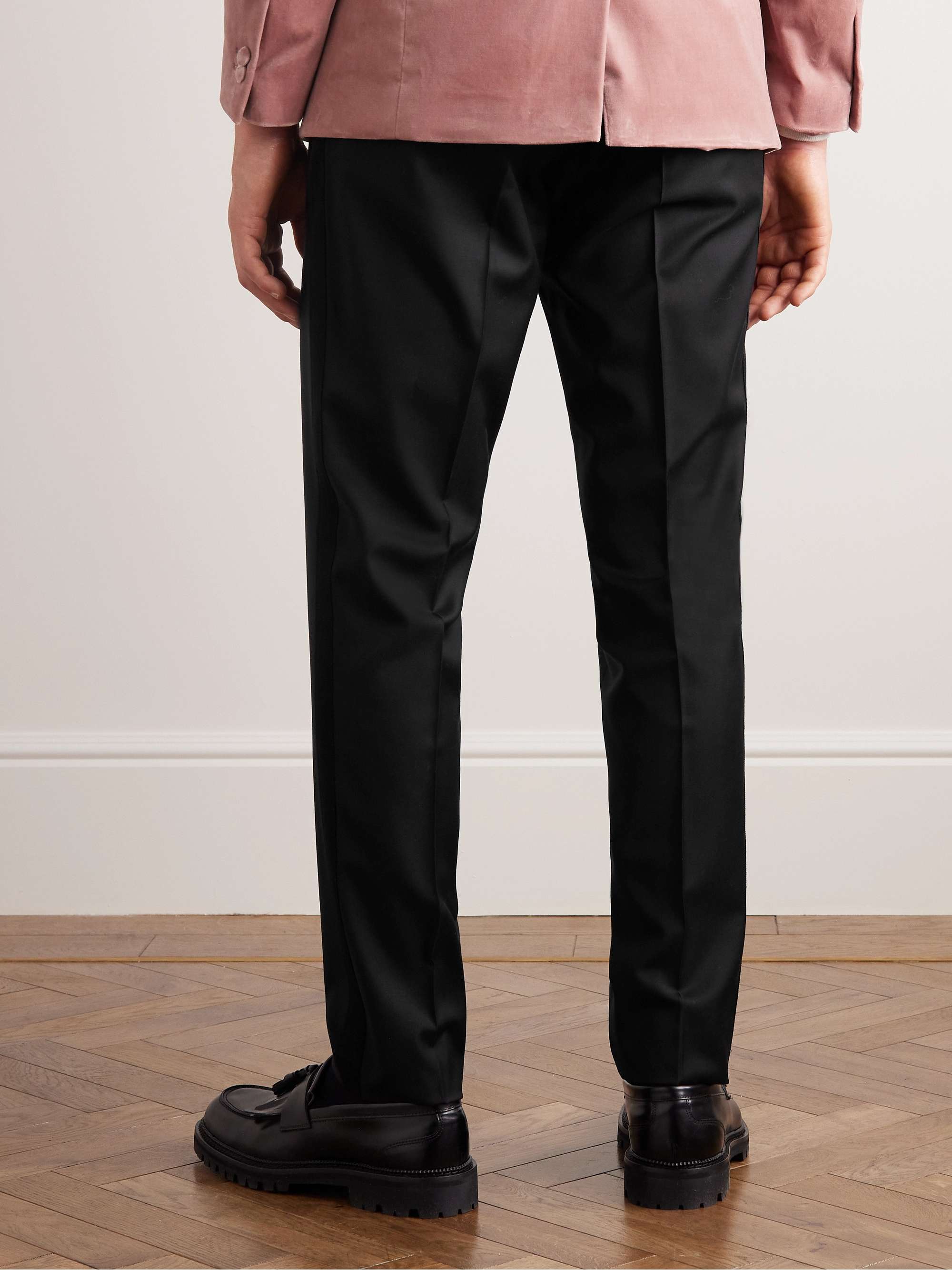 MR P. Slim-Fit Tapered Wool Tuxedo Trousers
