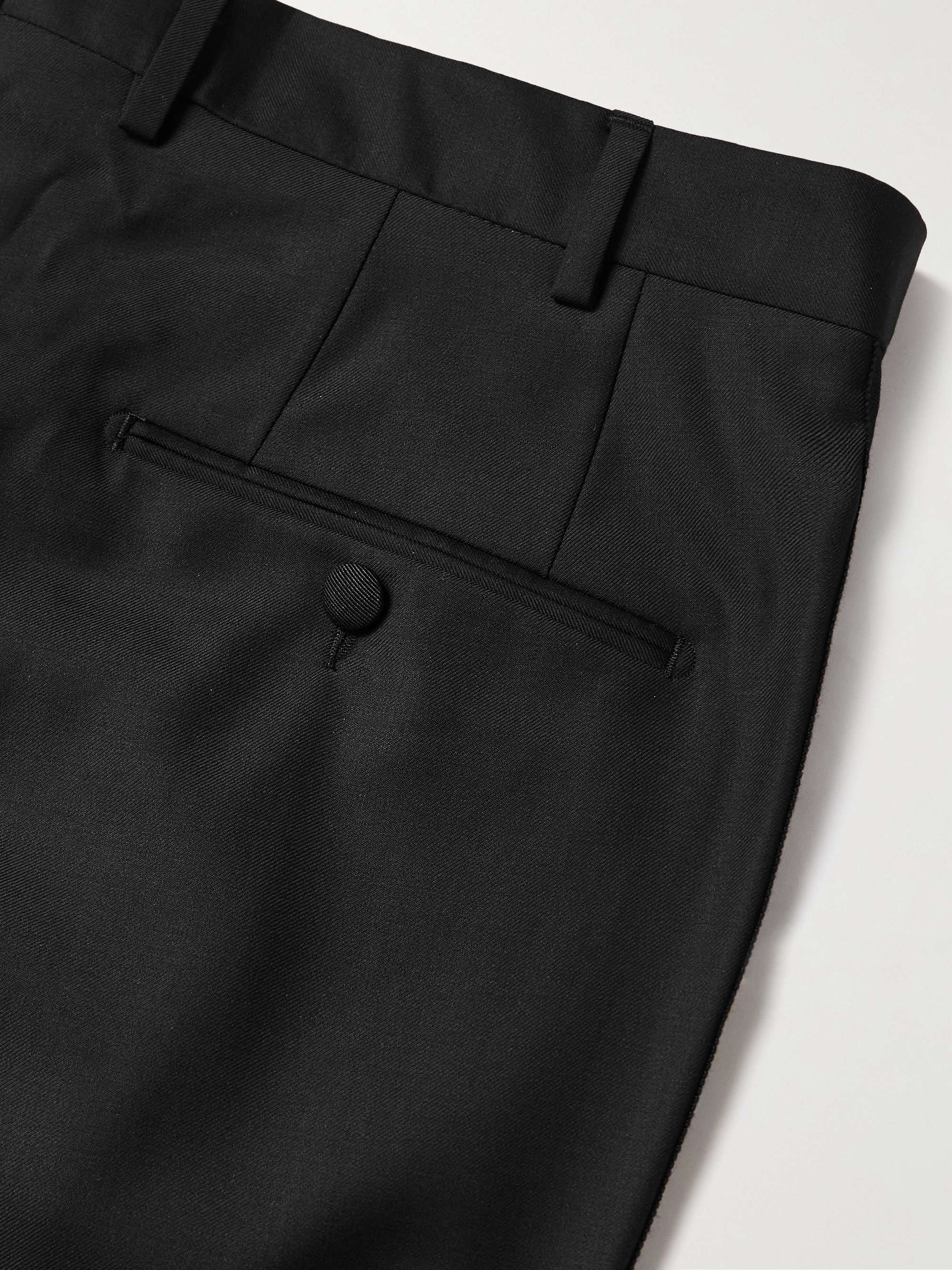 MR P. Slim-Fit Tapered Wool Tuxedo Trousers