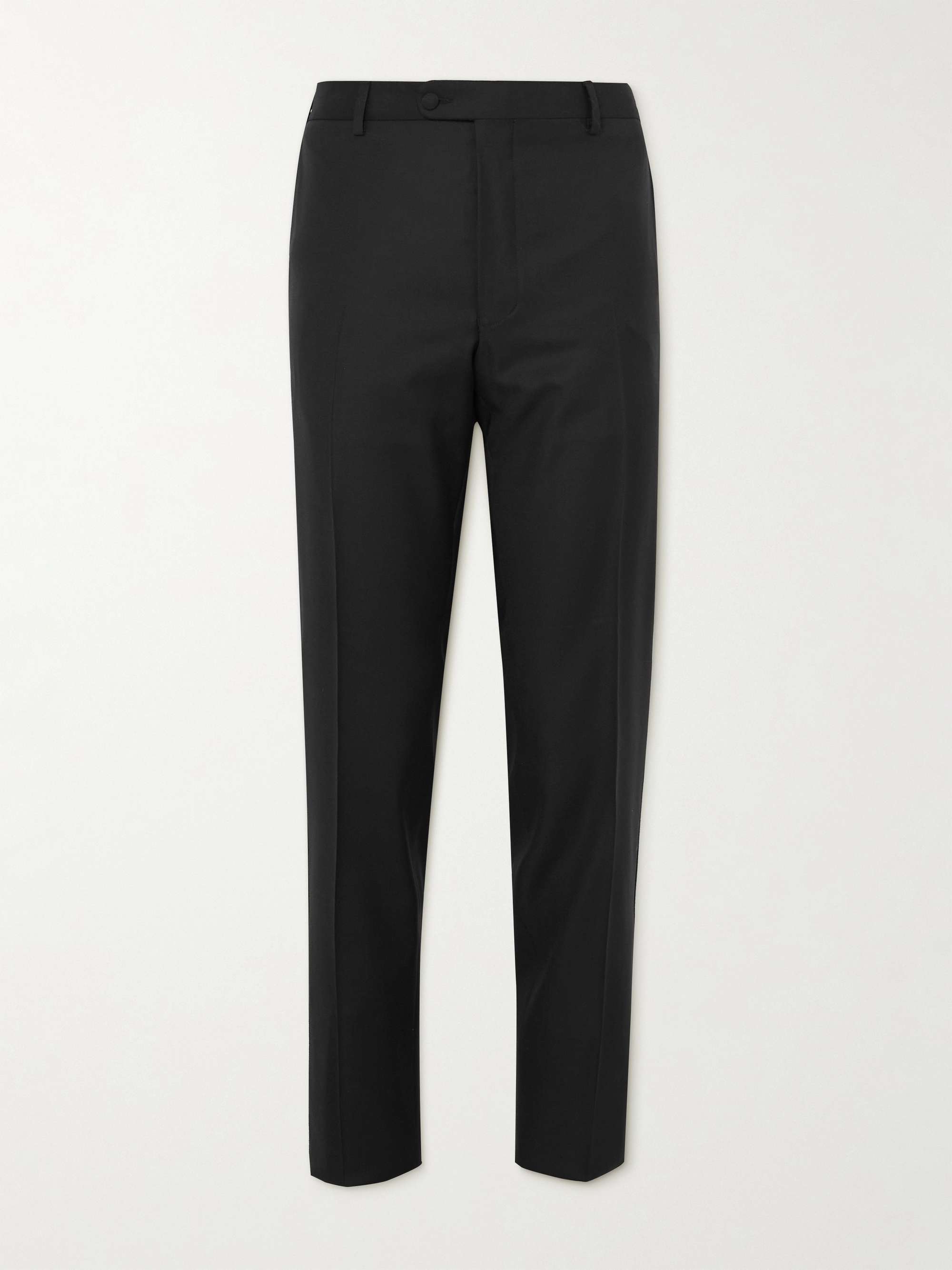 Slim-Fit Tapered Wool Tuxedo Trousers