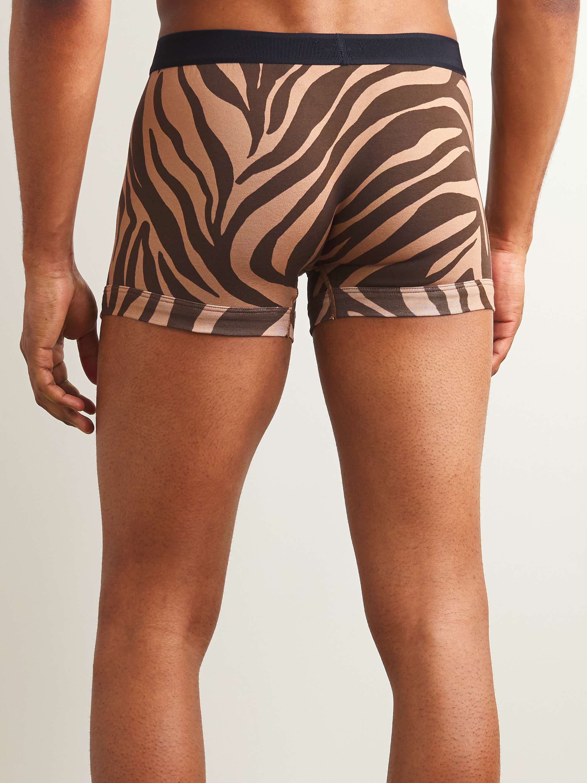TOM FORD Zebra-Print Stretch-Cotton Boxer Briefs