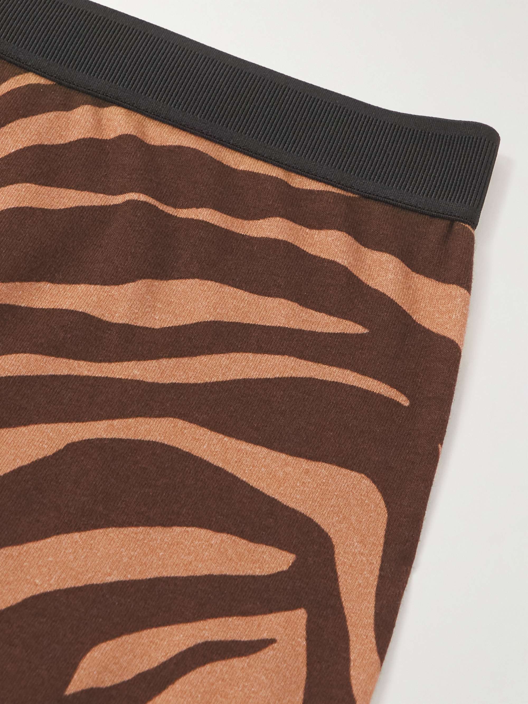 TOM FORD Zebra-Print Stretch-Cotton Boxer Briefs