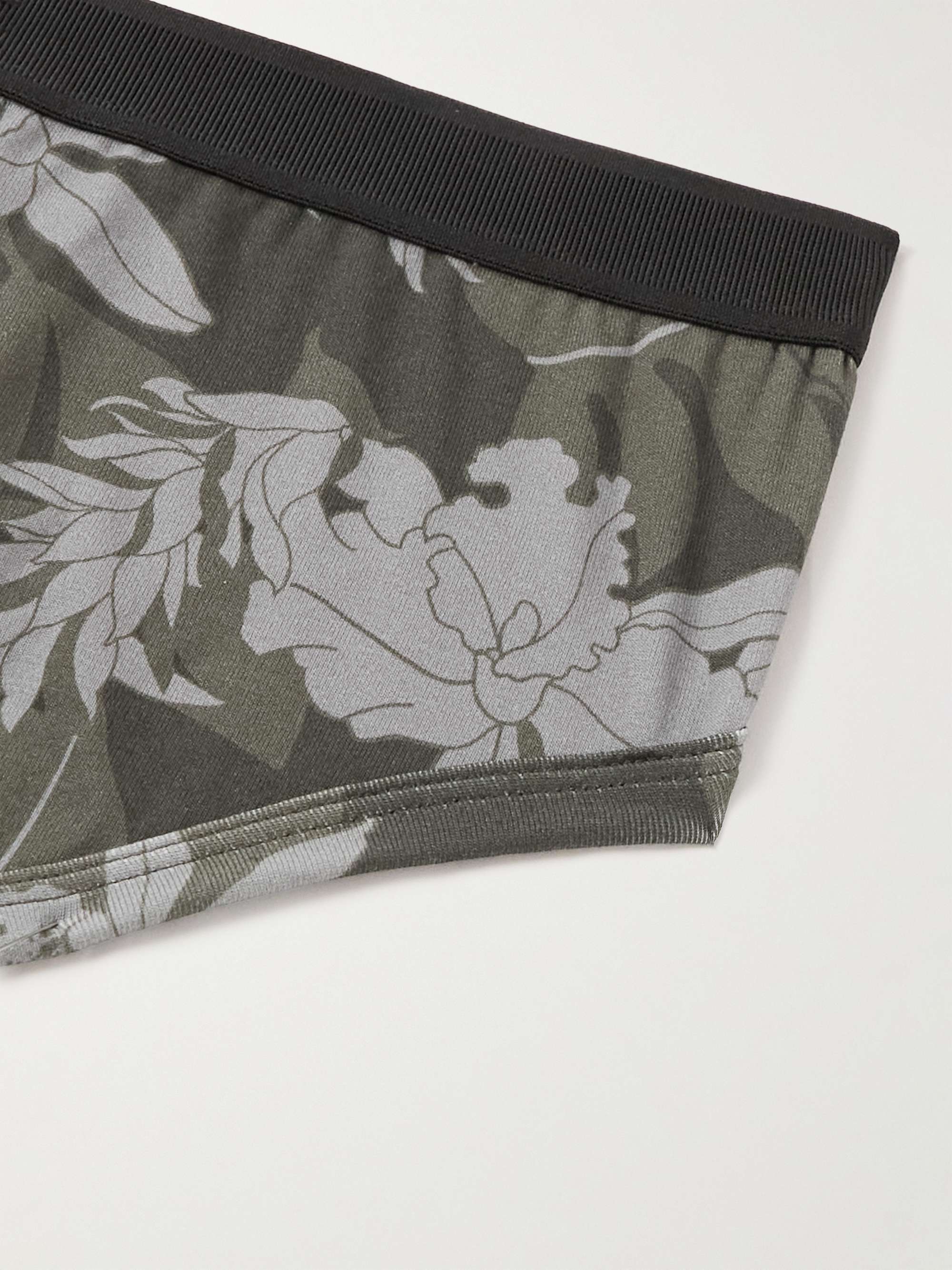 TOM FORD Floral-Print Stretch-Cotton Briefs
