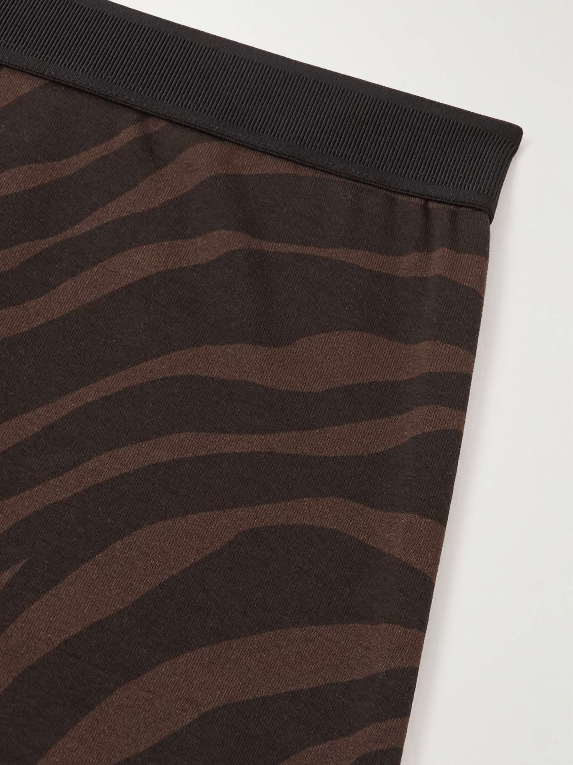 TOM FORD Zebra-Print Stretch-Cotton Boxer Briefs