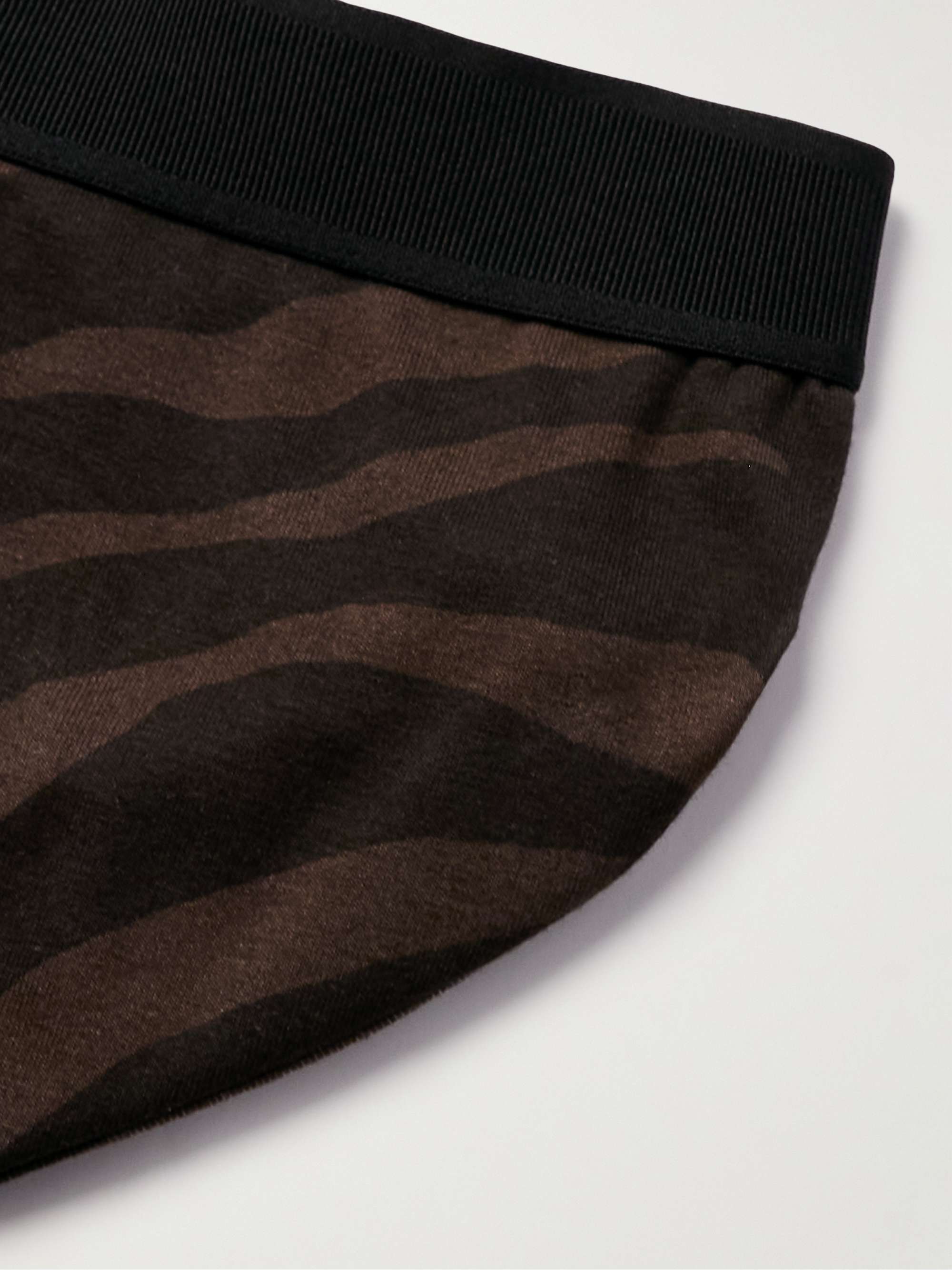 TOM FORD Zebra-Print Stretch-Cotton Jersey Briefs