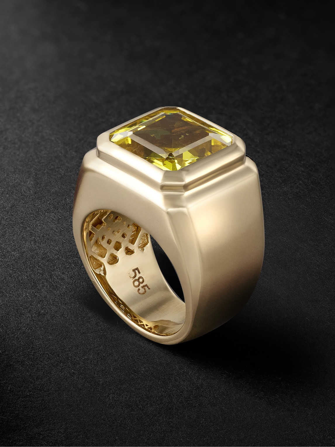 42 Suns 14-karat Gold Yellow Sapphire Eternity Ring