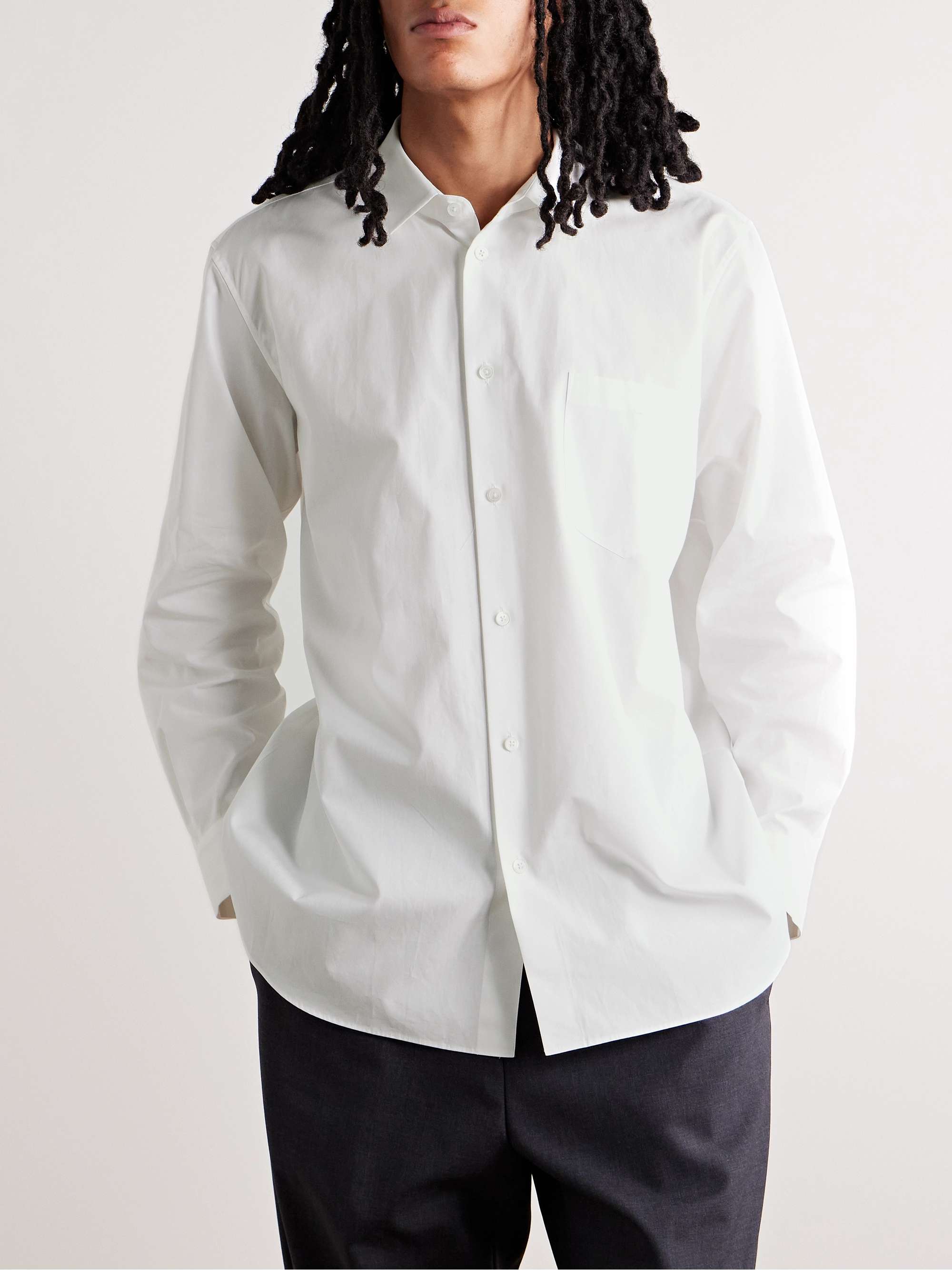 ATON Cotton-Poplin Shirt for Men | MR PORTER