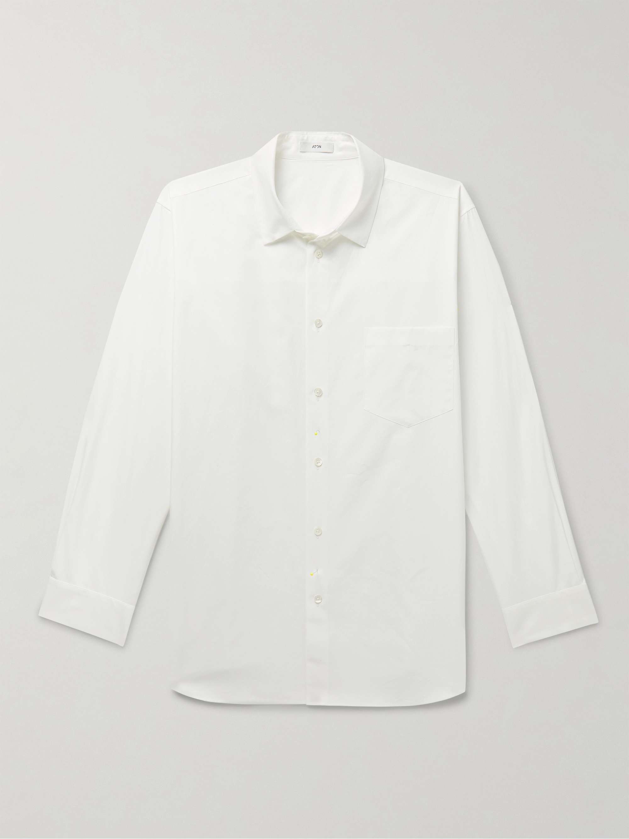 ATON Cotton-Poplin Shirt for Men | MR PORTER