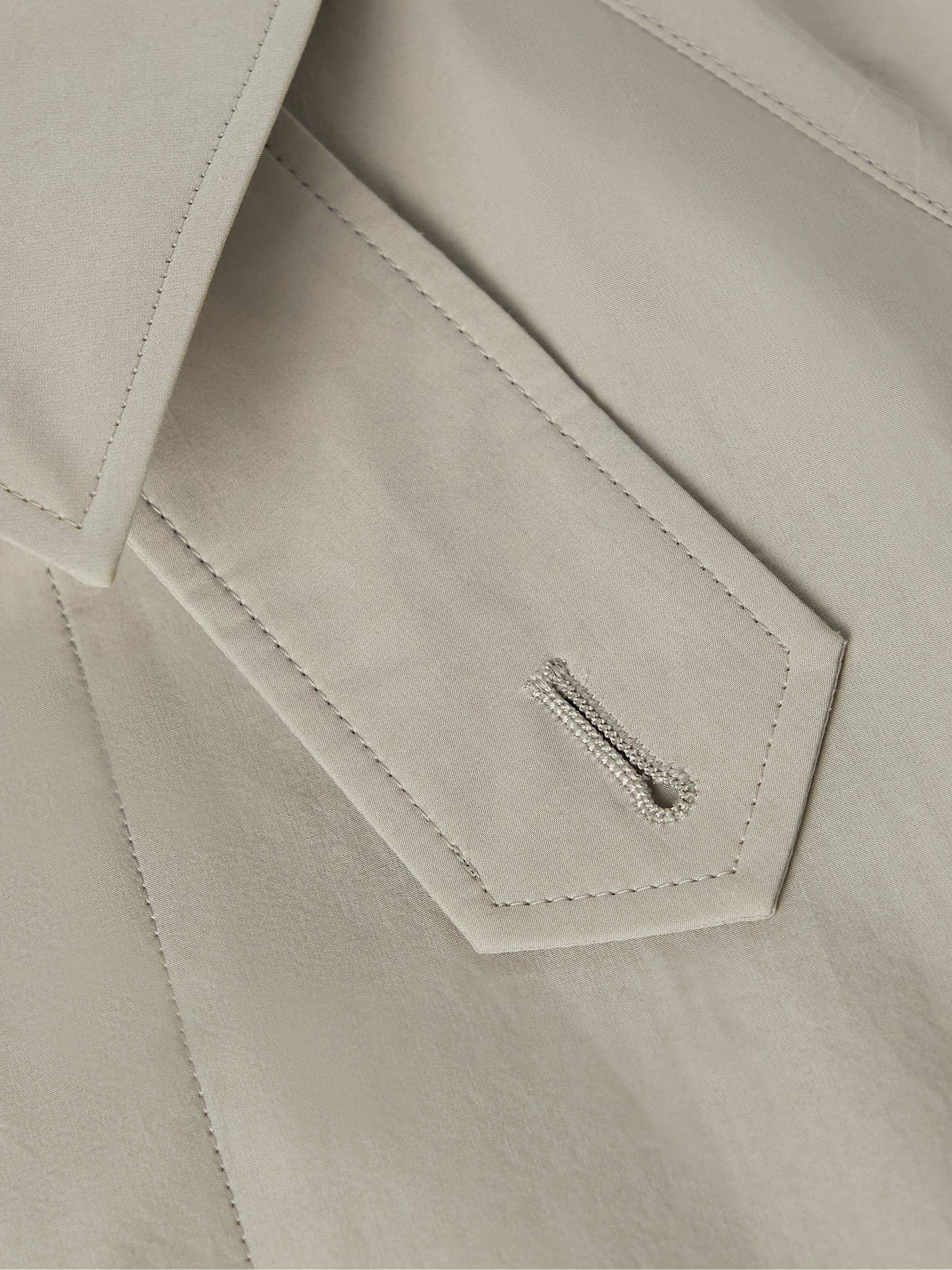 ATON Balmacaan Cotton-Shell Coat for Men | MR PORTER