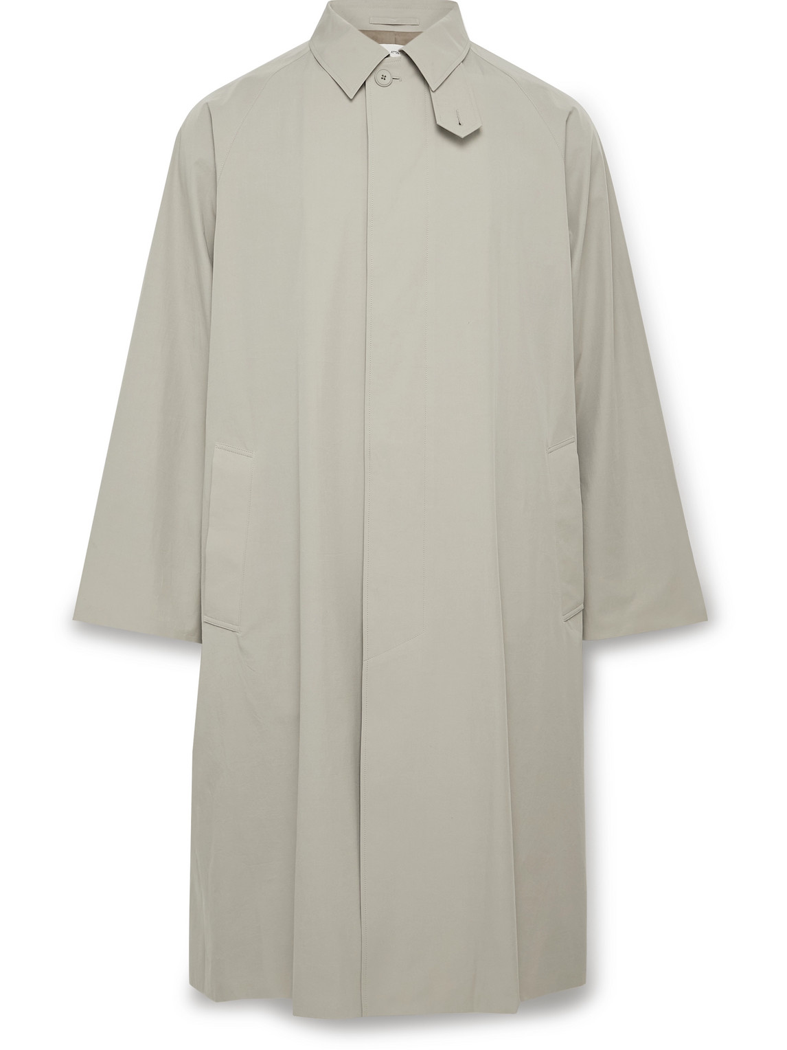 Balmacaan Cotton-Shell Coat