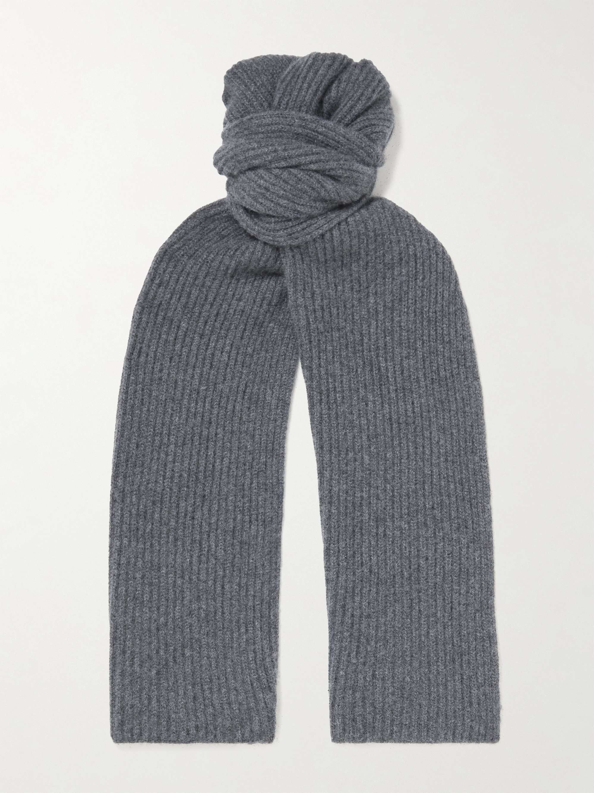 PURDEY Ribbed Cashmere Scarf