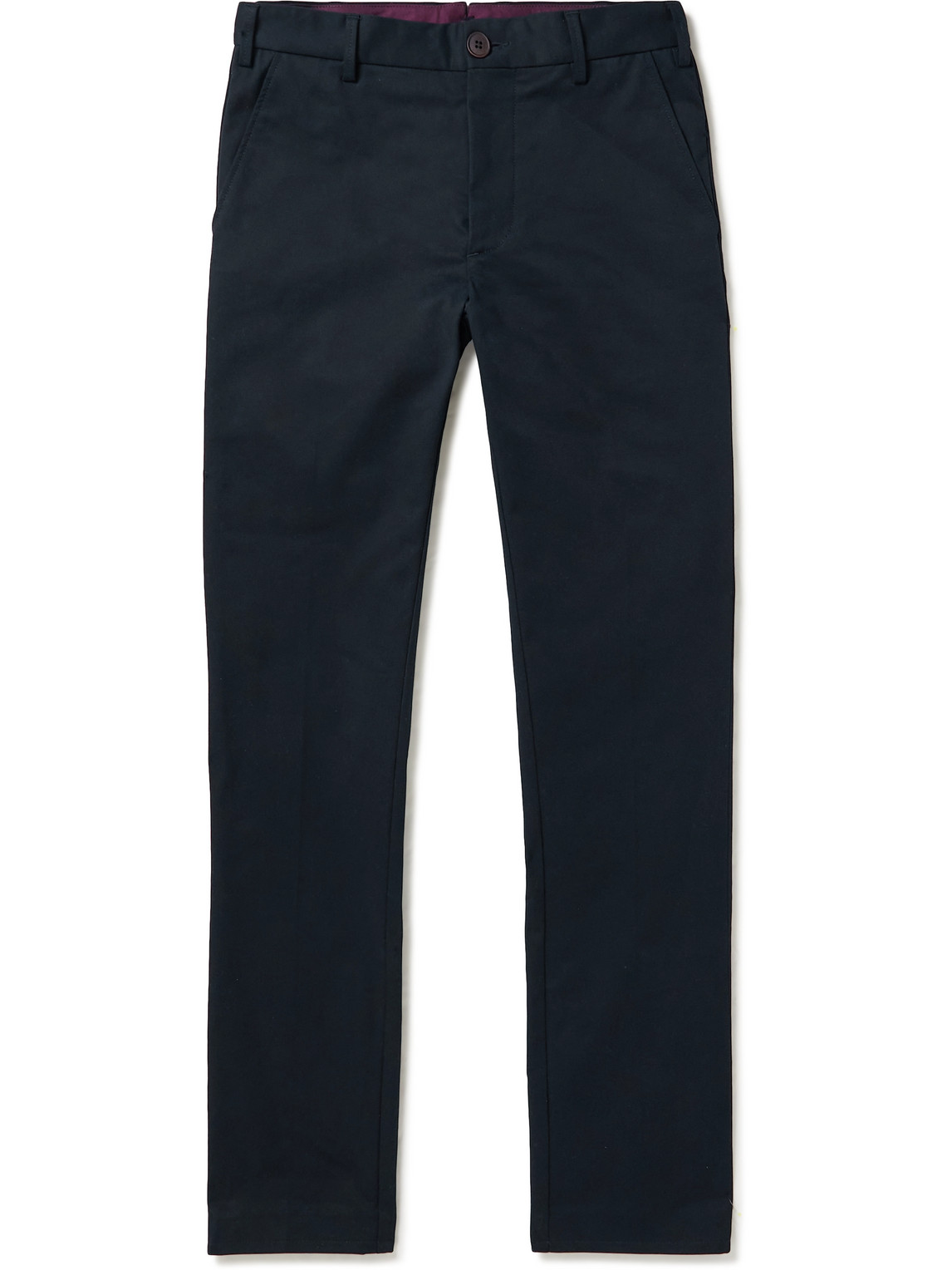 Purdey Straight-leg Stretch-cotton Twill Chinos In Blue