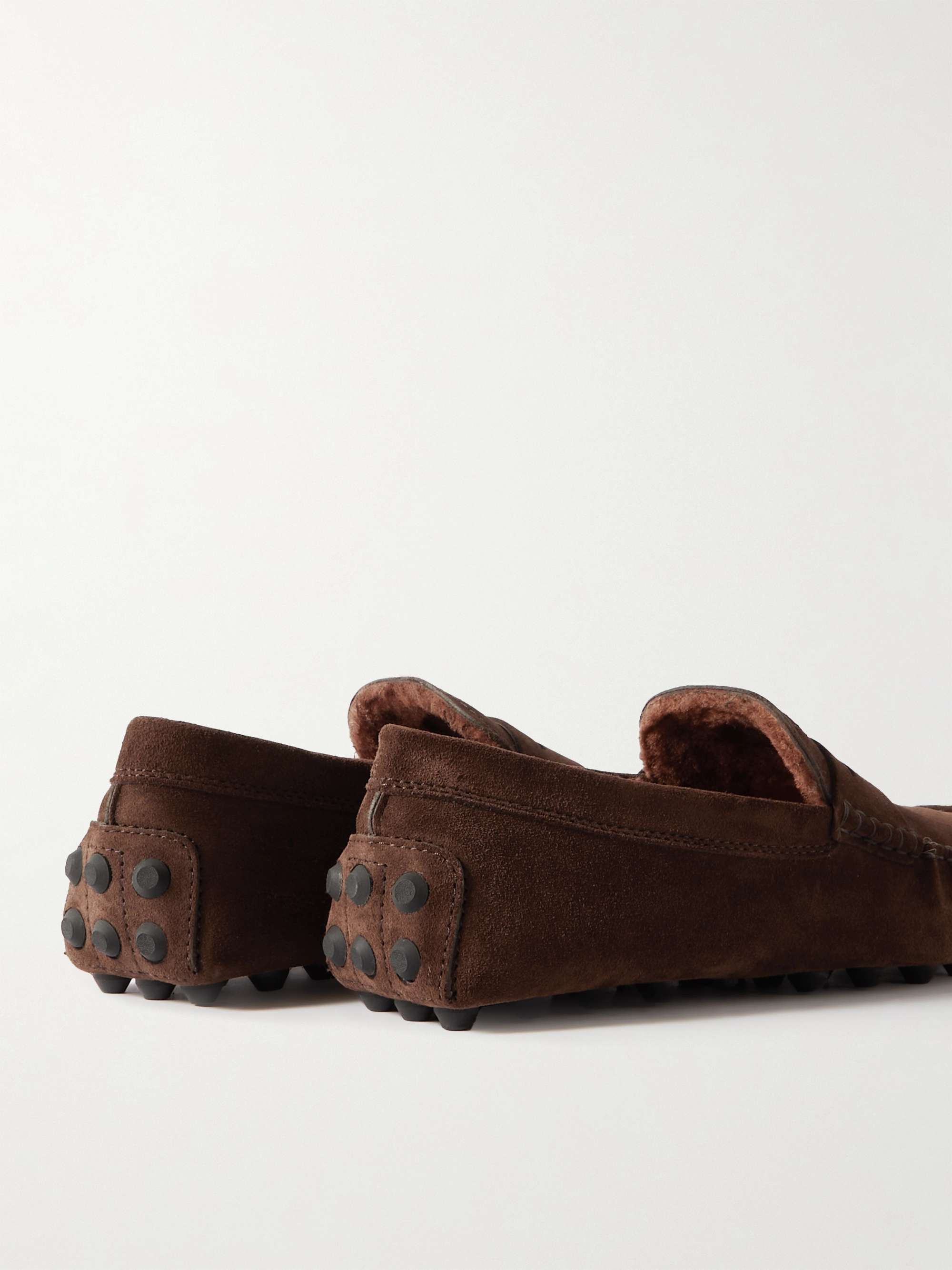 TOD'S Gommino Shearling-Lined Driving Shoes