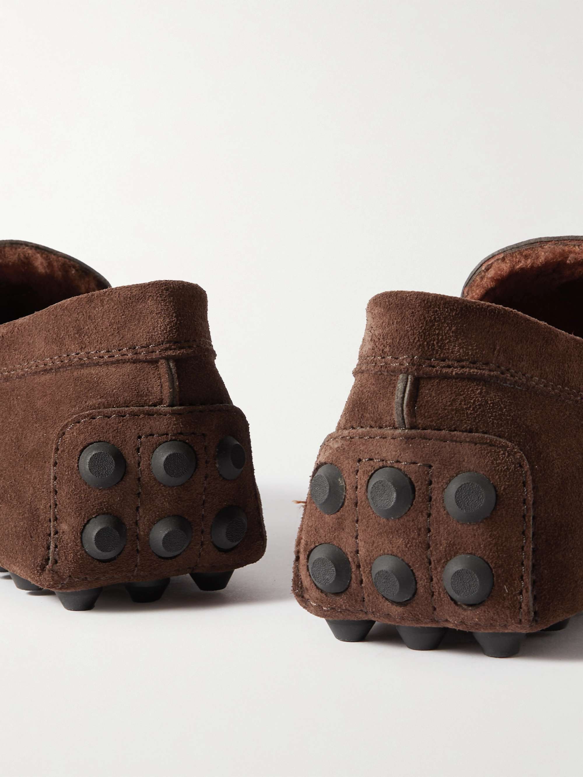 TOD'S Gommino Shearling-Lined Driving Shoes