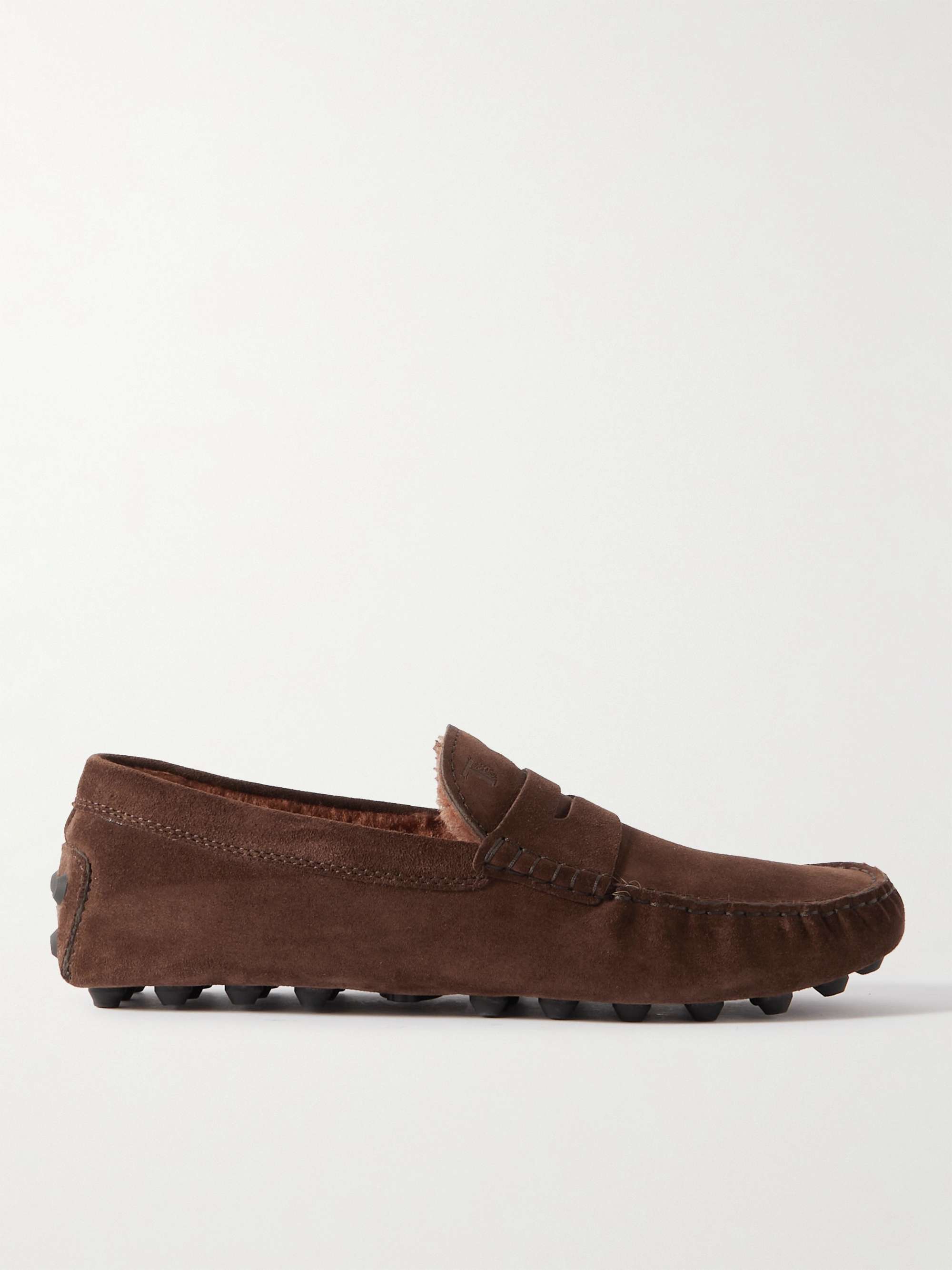 TOD'S Gommino Shearling-Lined Driving Shoes