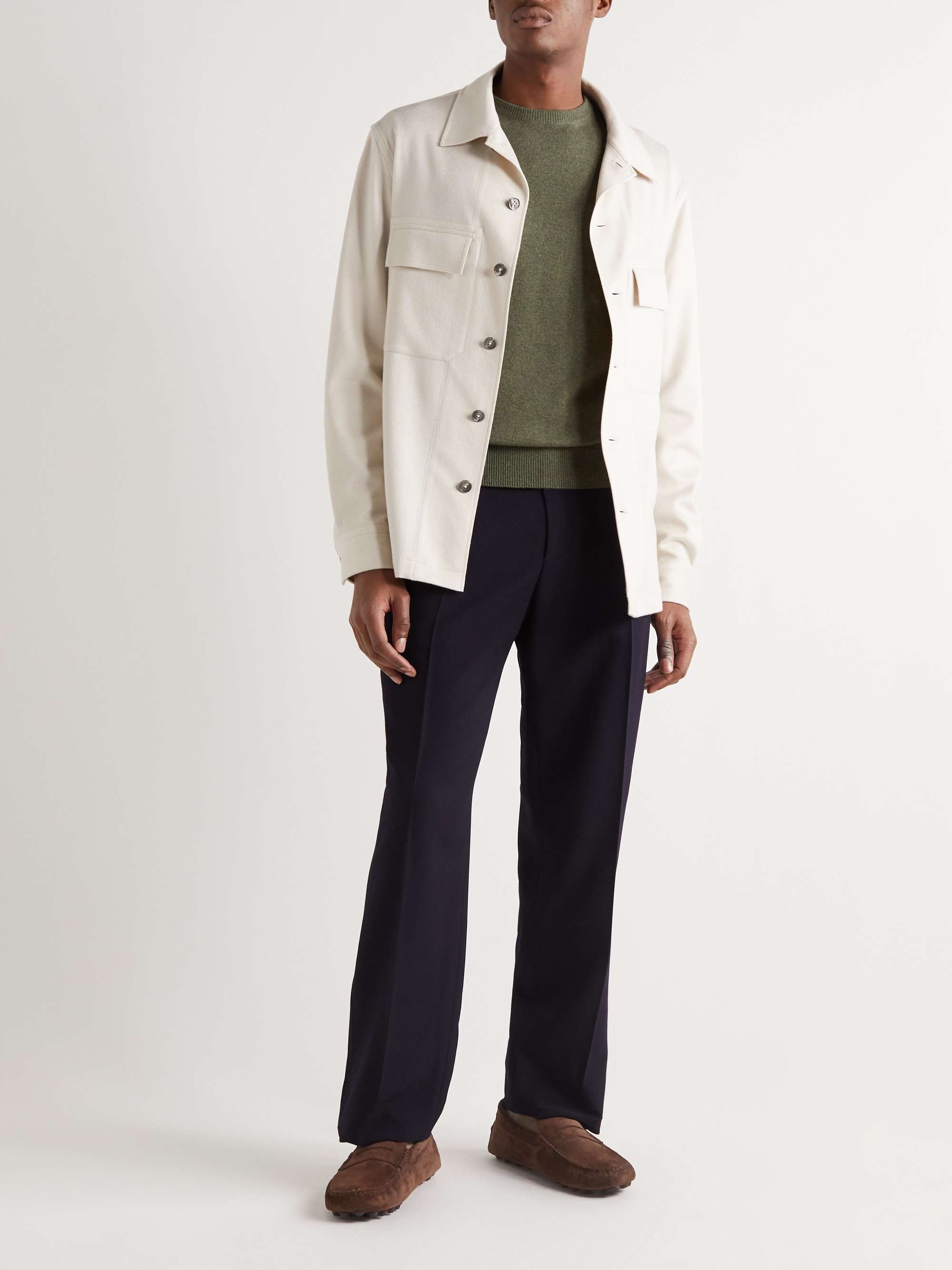 TOD'S Gommino Shearling-Lined Driving Shoes