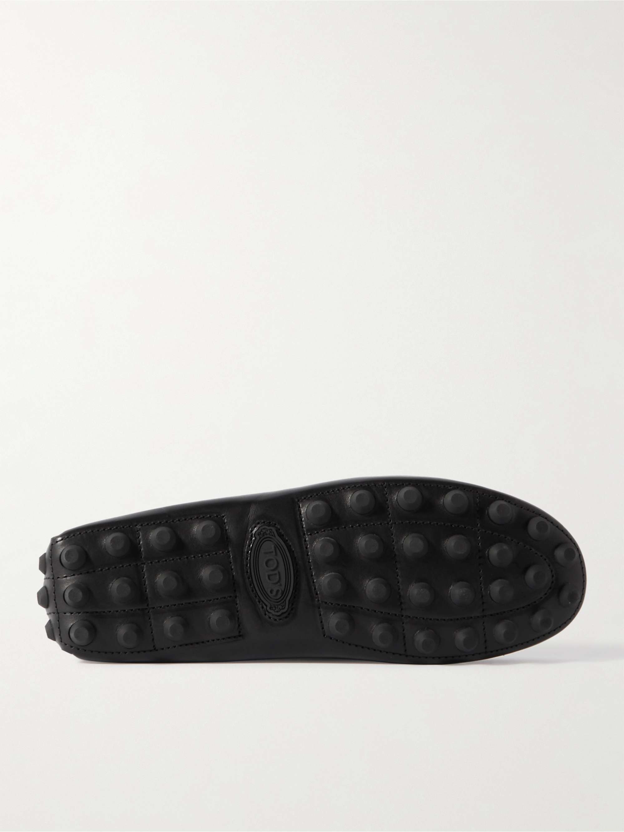 TOD'S Gommino Shearling-Lined Leather Driving Shoes