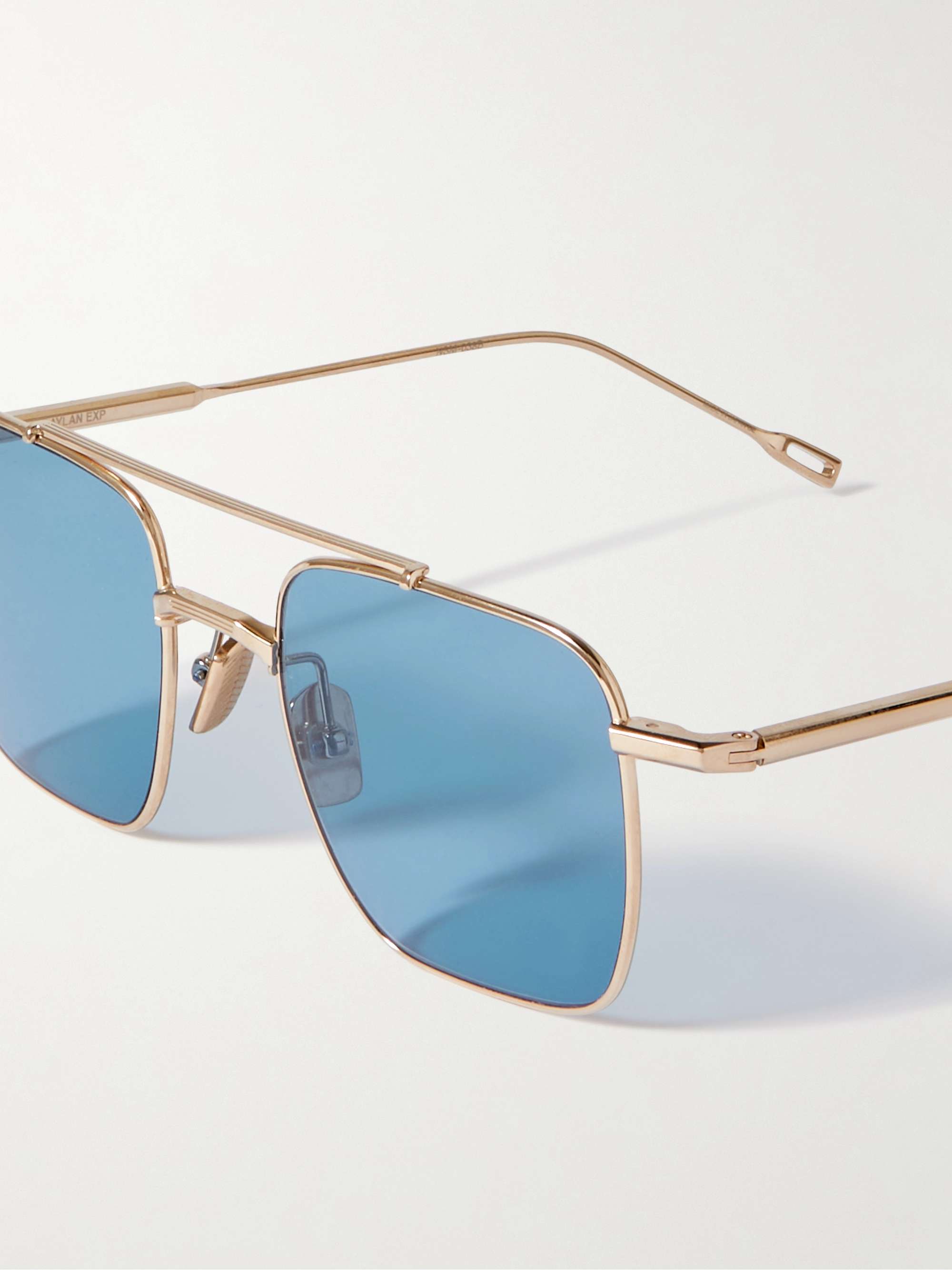 NATIVE SONS Raylan Explorer Aviator-Style Gold Sunglasses