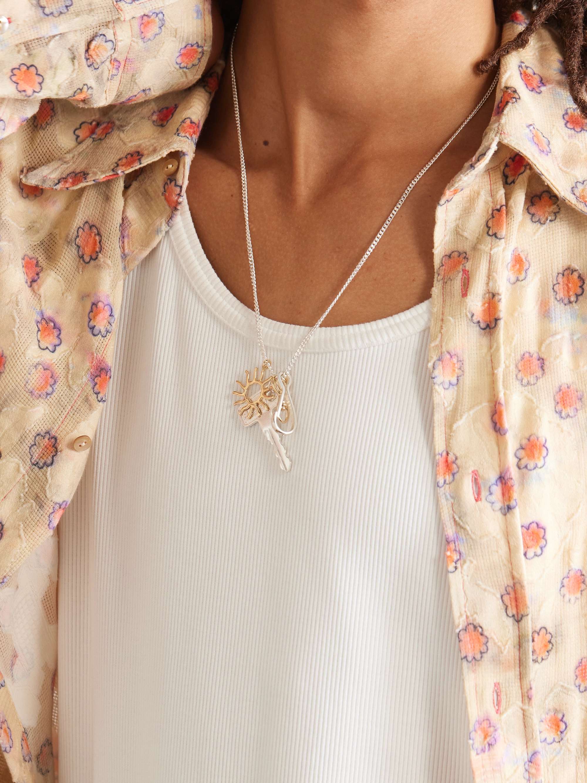 PEARLS BEFORE SWINE Du Silver Pendant Necklace