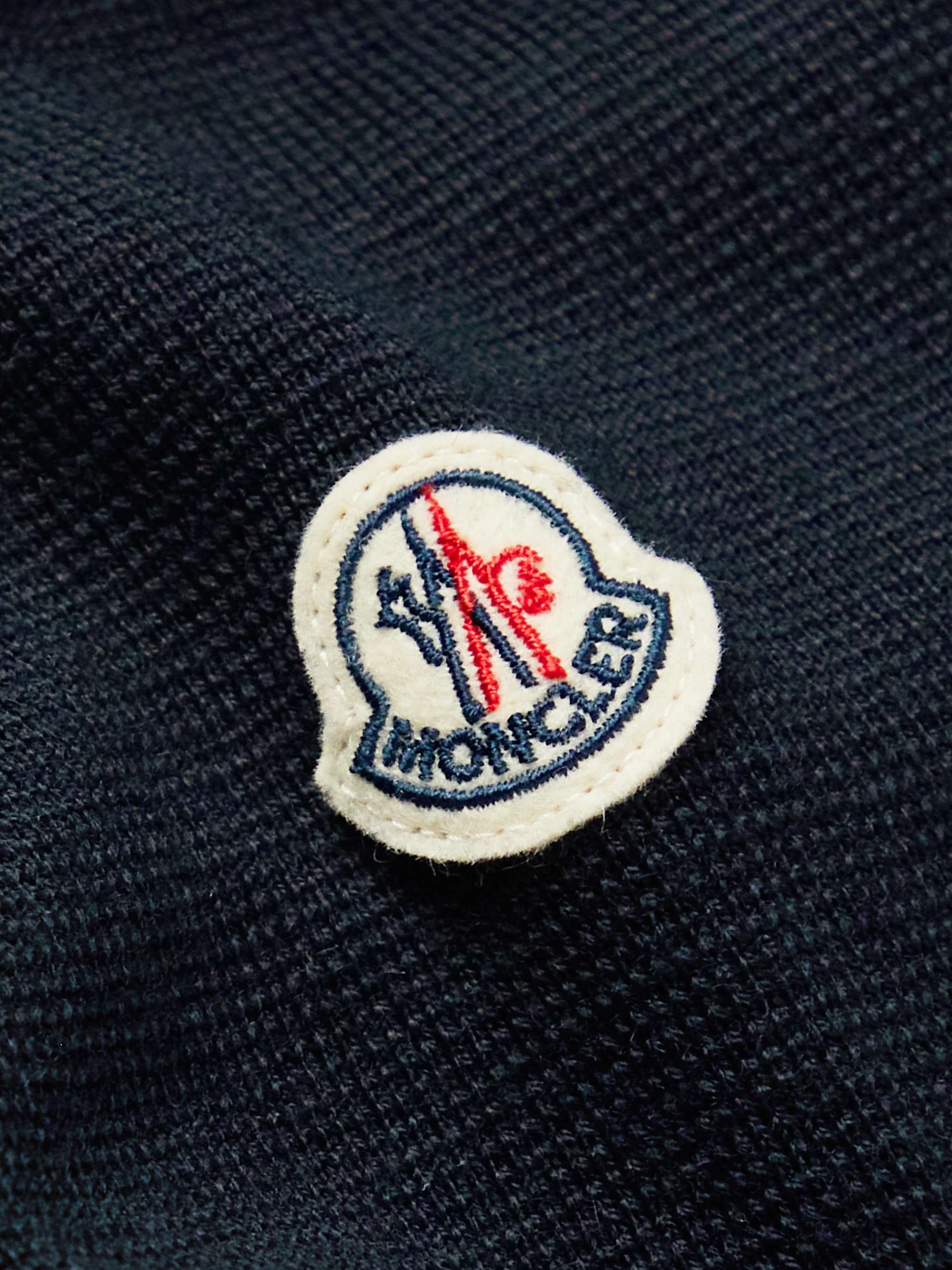 MONCLER Slim-Fit Panelled Wool-Blend and Quilted Shell Down Zip-Up Cardigan