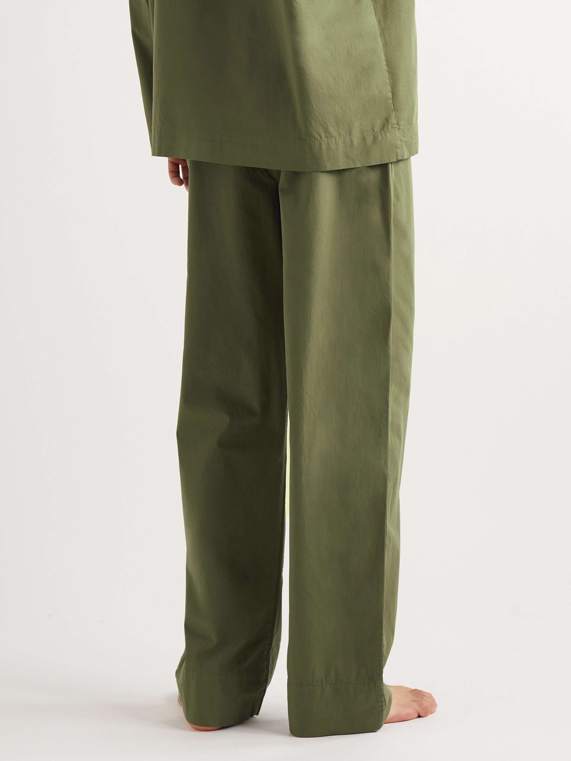 TEKLA Organic Cotton-Poplin Pyjama Trousers