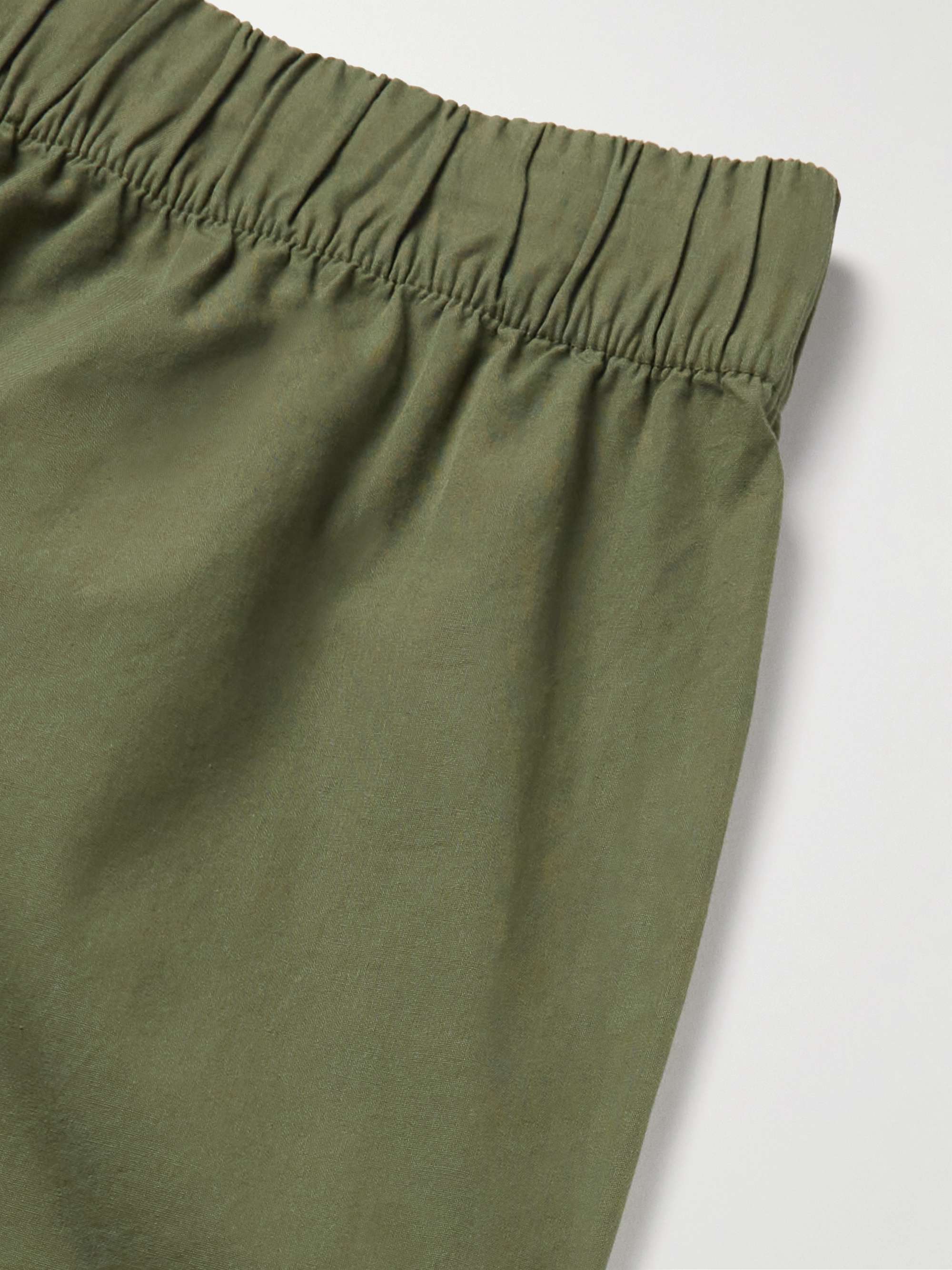 TEKLA Organic Cotton-Poplin Pyjama Trousers