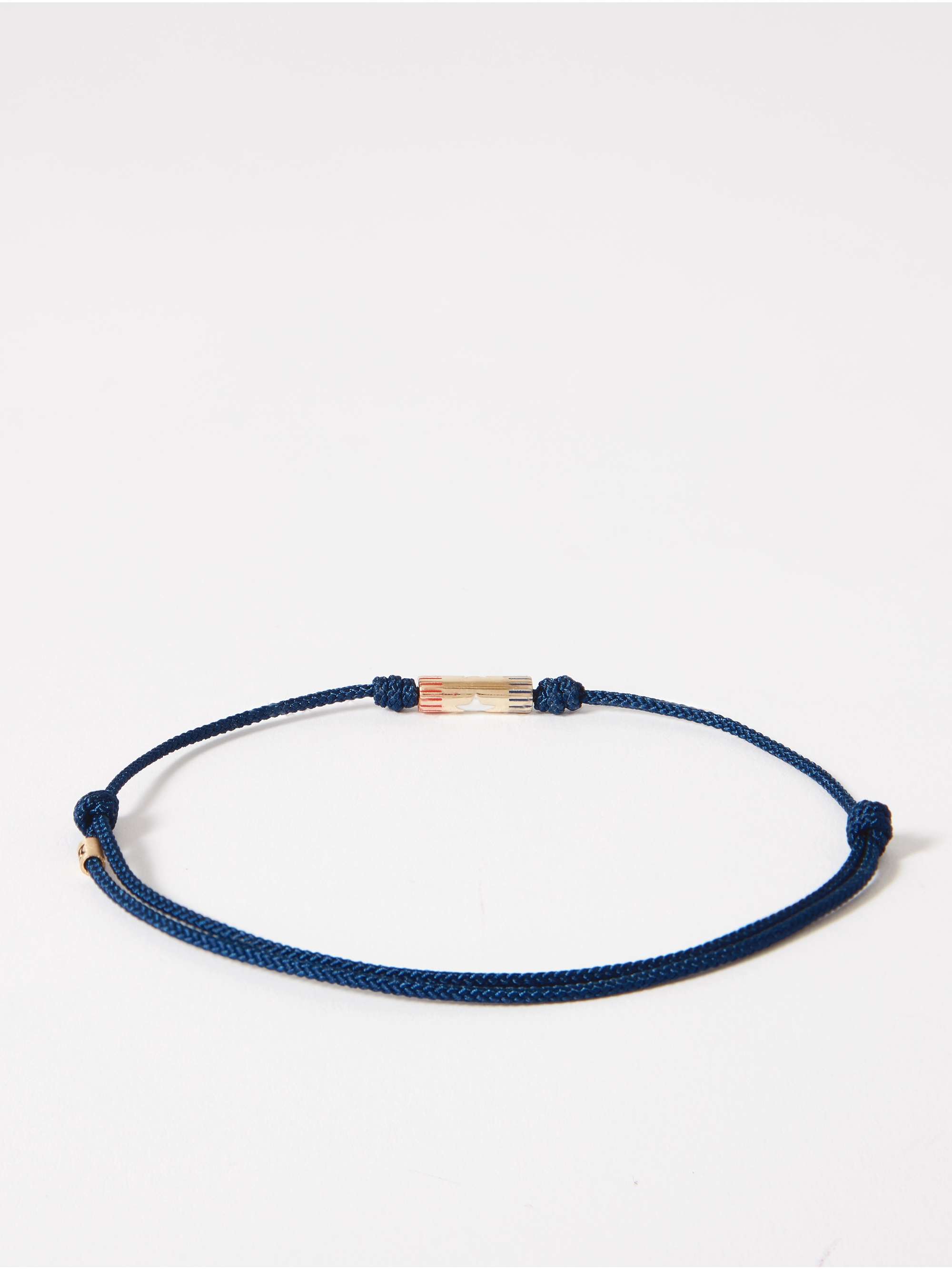 LUIS MORAIS Gold, Enamel and Cord Bracelet