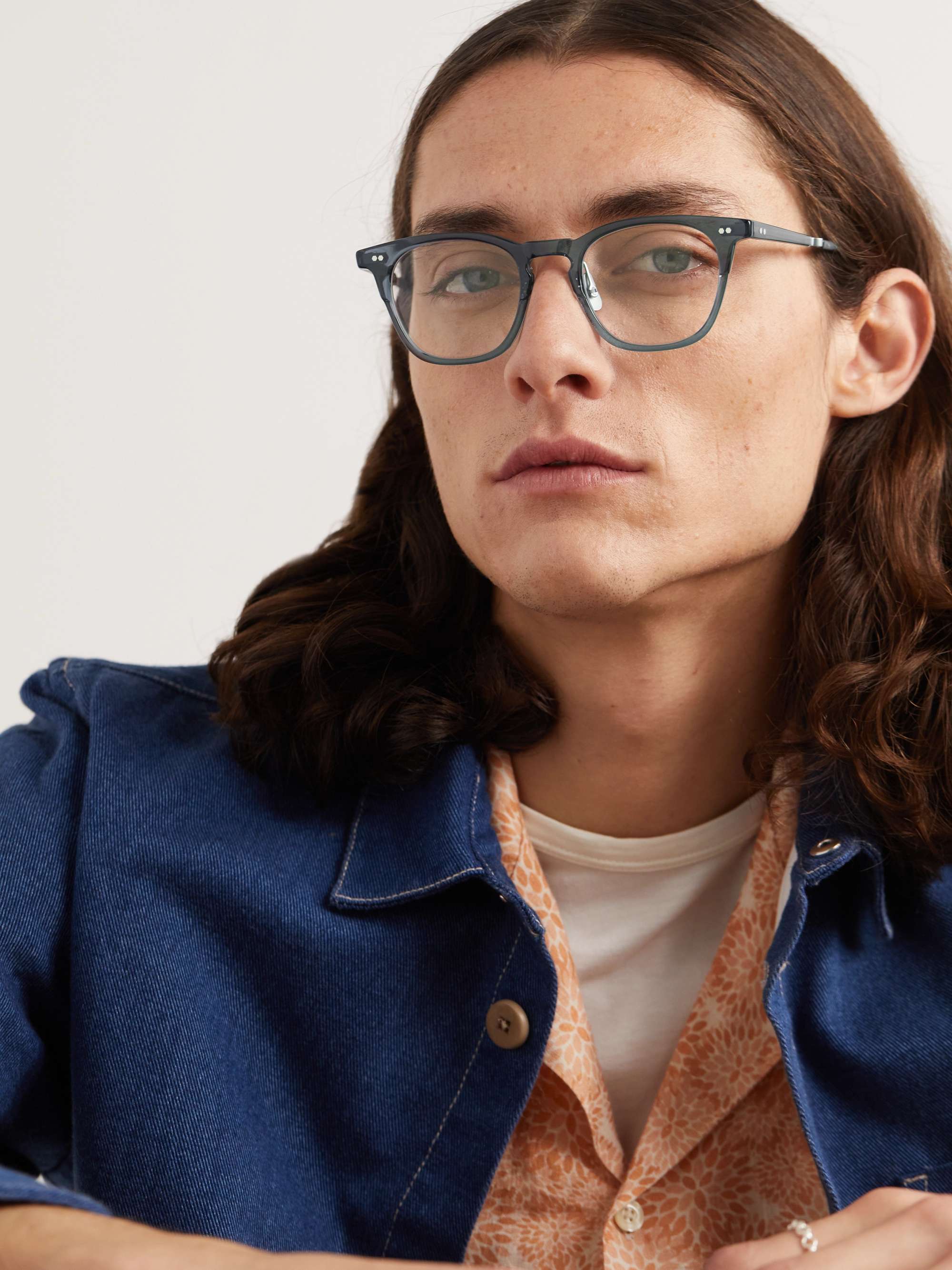 MR LEIGHT Wright Round-Frame Acetate Optical Glasses
