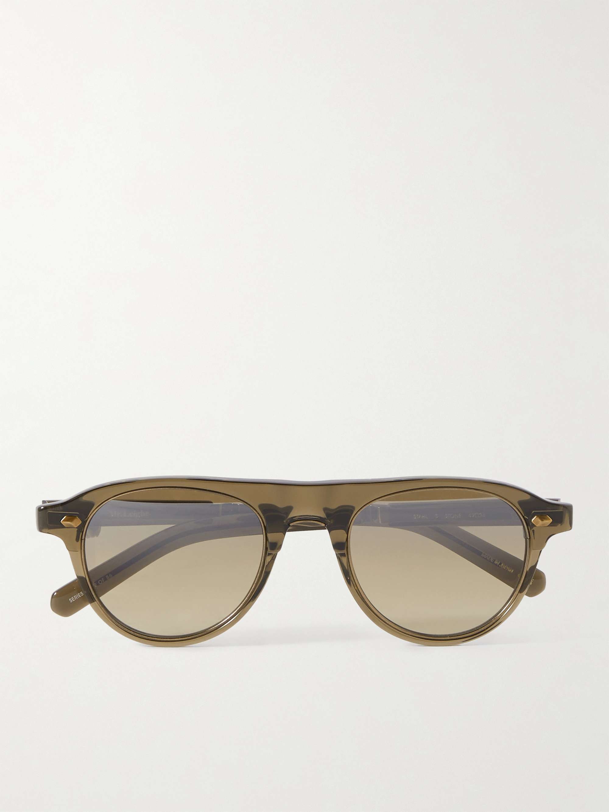 MR LEIGHT Stahl Aviator-Style Acetate Sunglasses