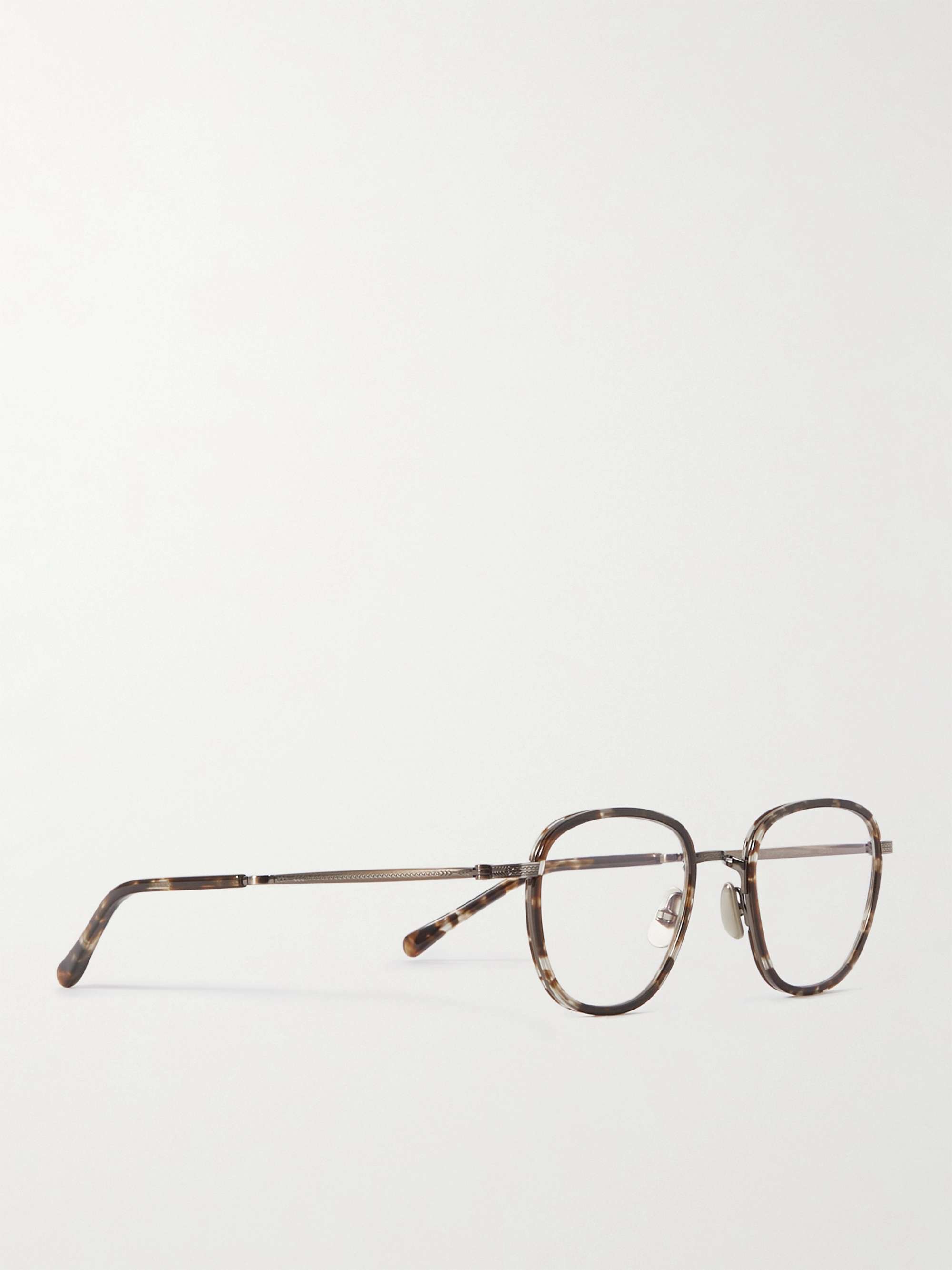 MR LEIGHT Griffith II Round-Frame Tortoiseshell Acetate Optical Glasses