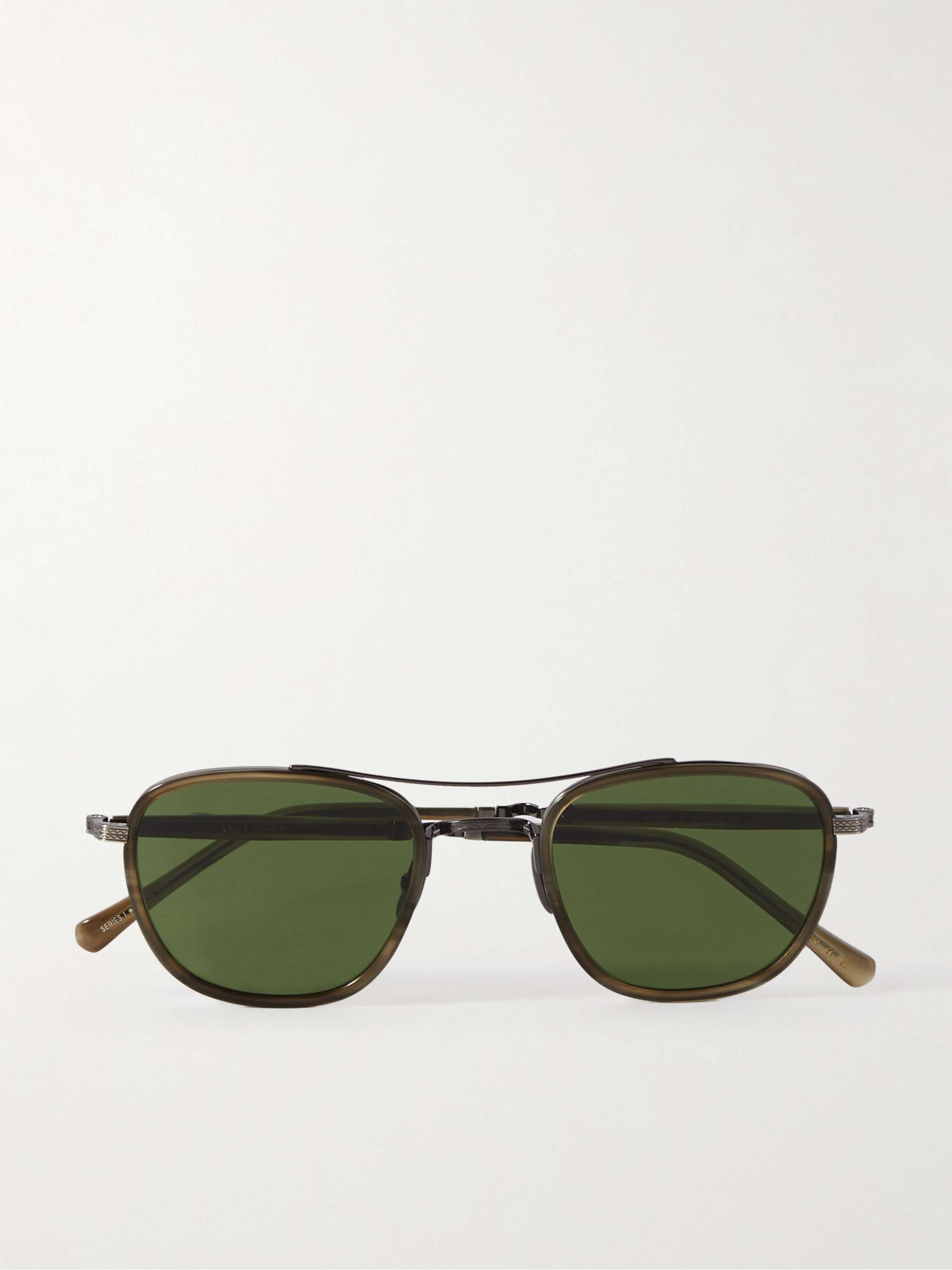 MR LEIGHT Price D-Frame Gold-Tone and Acetate Sunglasses
