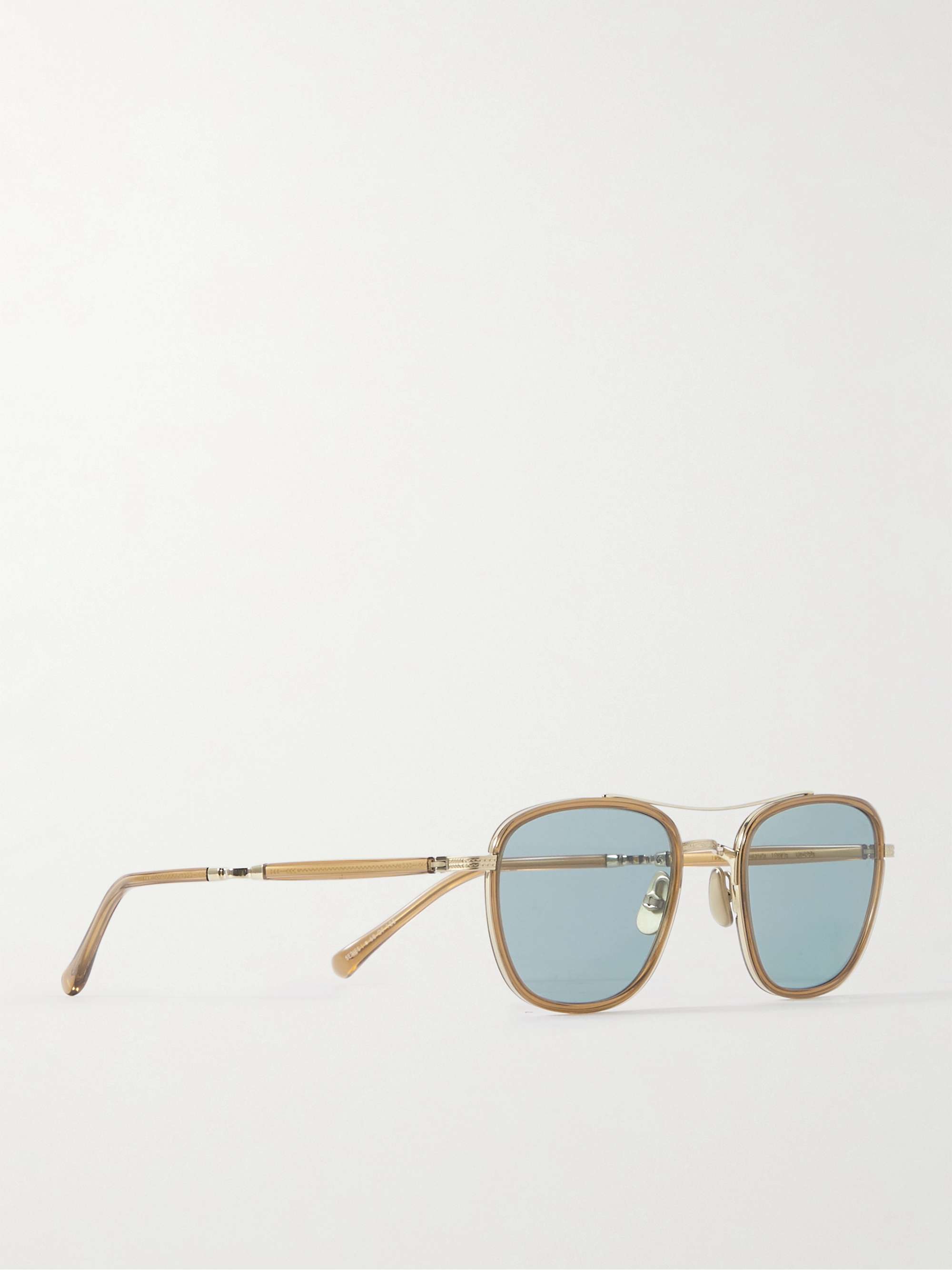 MR LEIGHT Price D-Frame Gold-Tone and Acetate Sunglasses