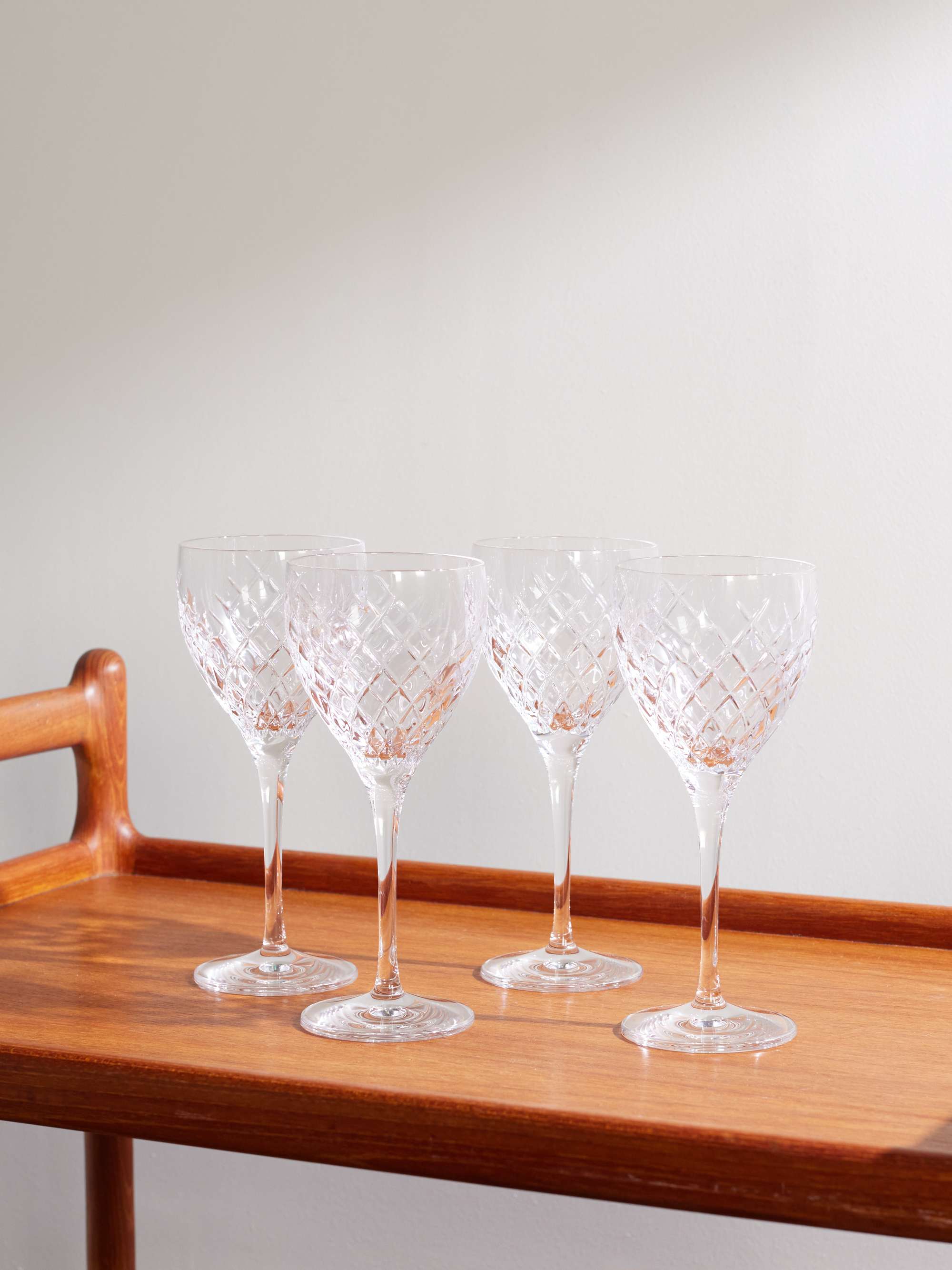 SOHO HOME Barwell Set of Four Crystal Red Wine Glasses for Men