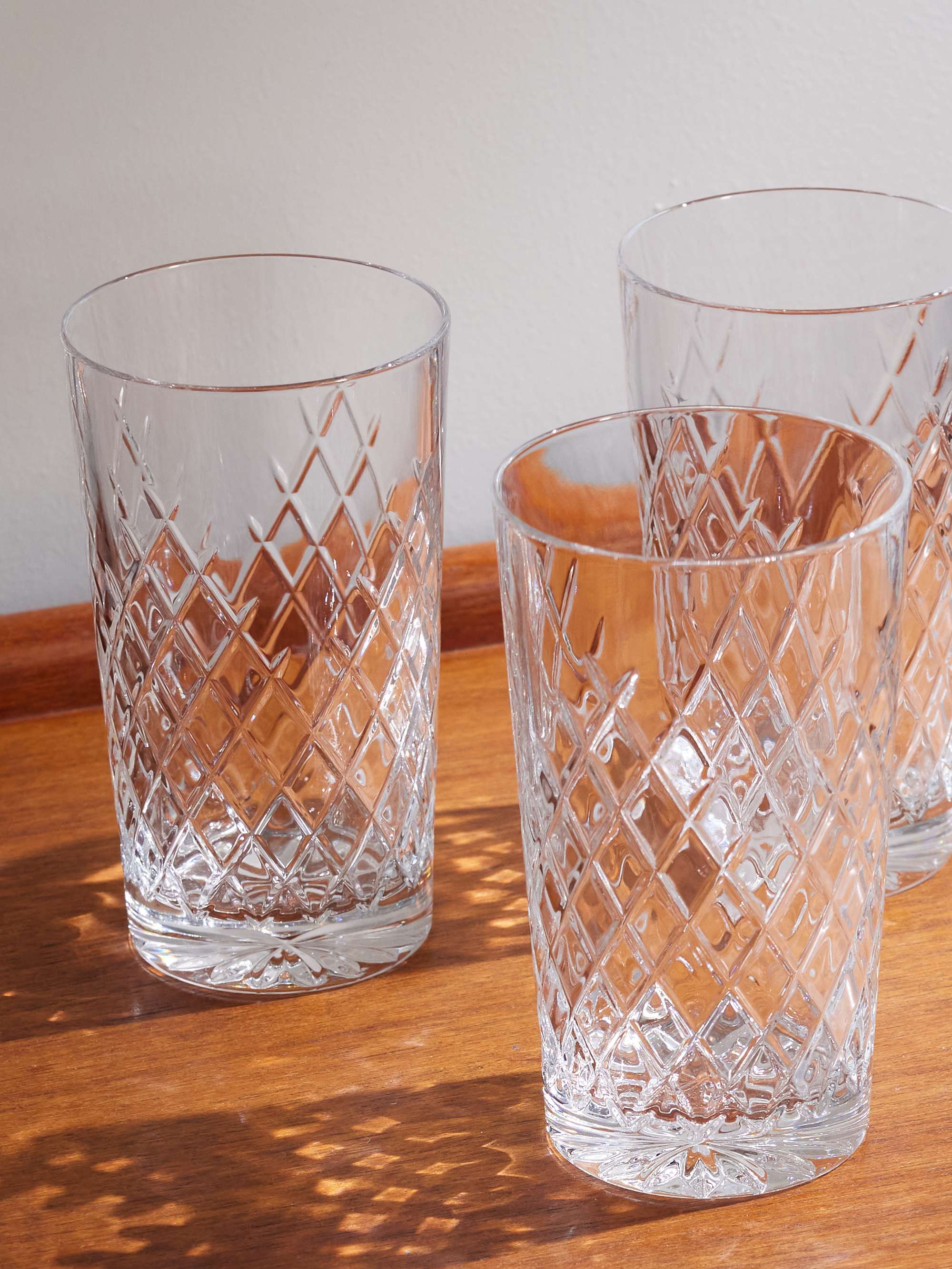 SOHO HOME Barwell Set of Four Crystal Highball Glasses for Men