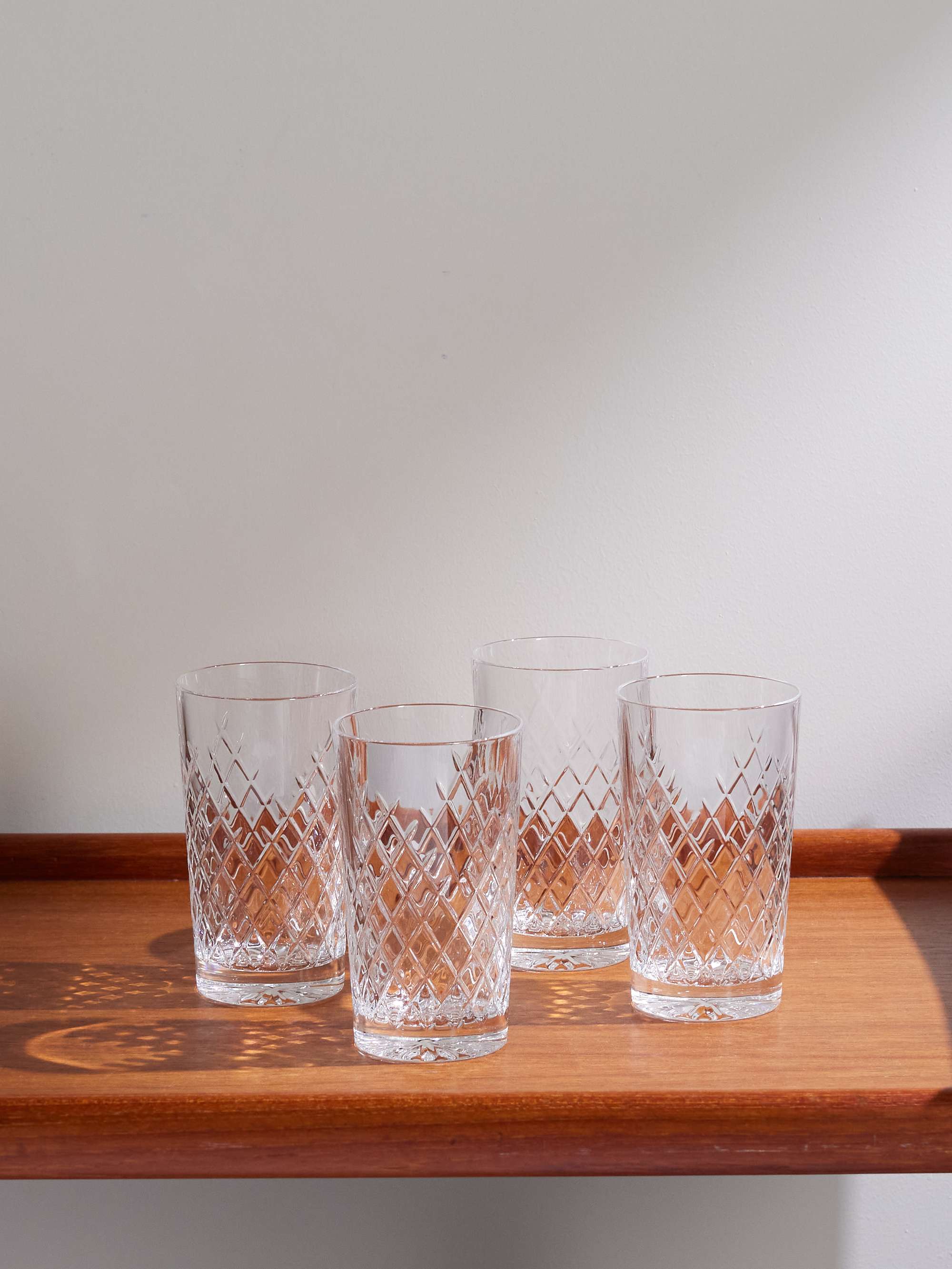 Barwell Set of Four Crystal Highball Glasses