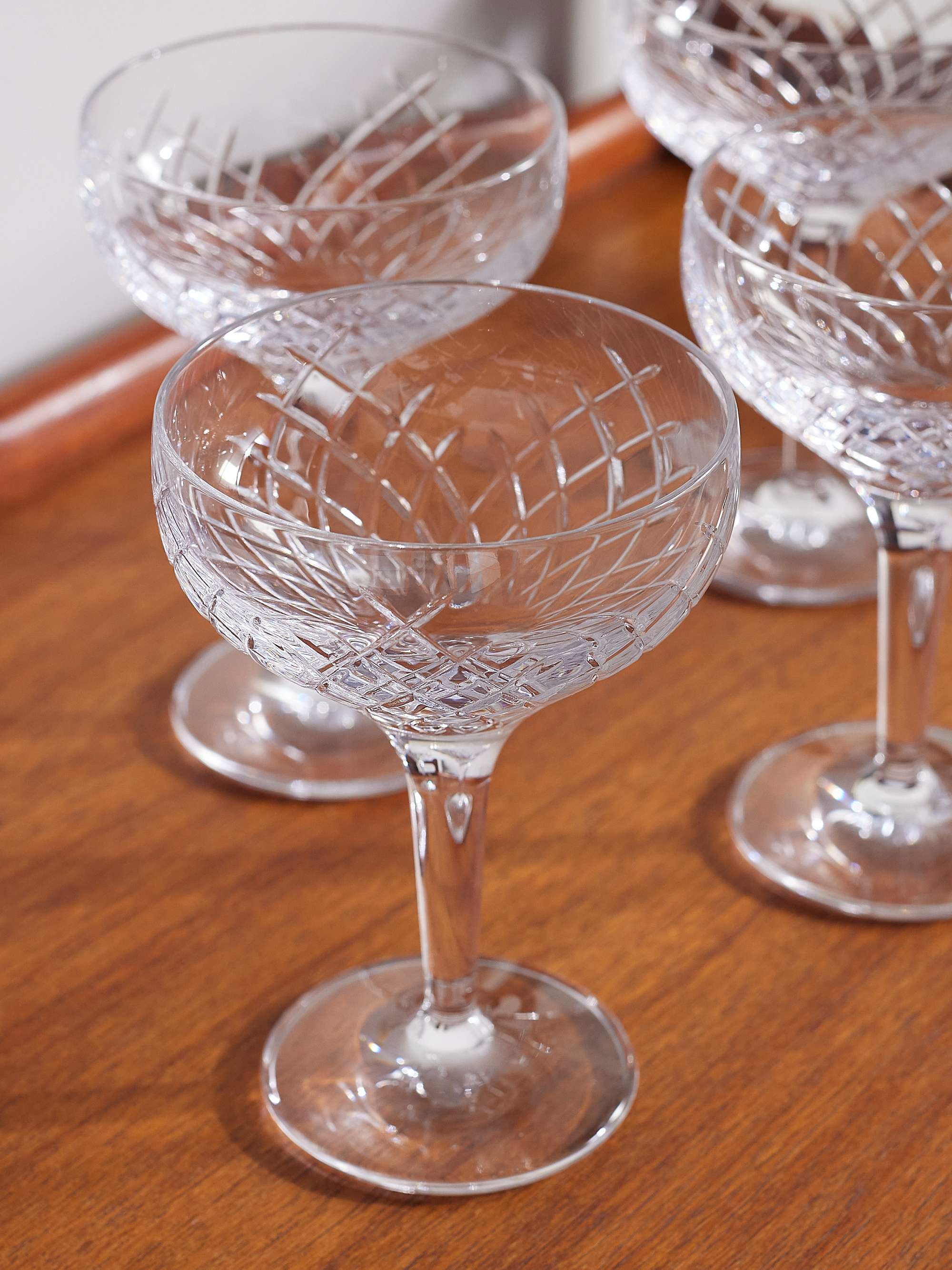 Soho Home Barwell Cut Crystal White Wine Glass | Set of 4