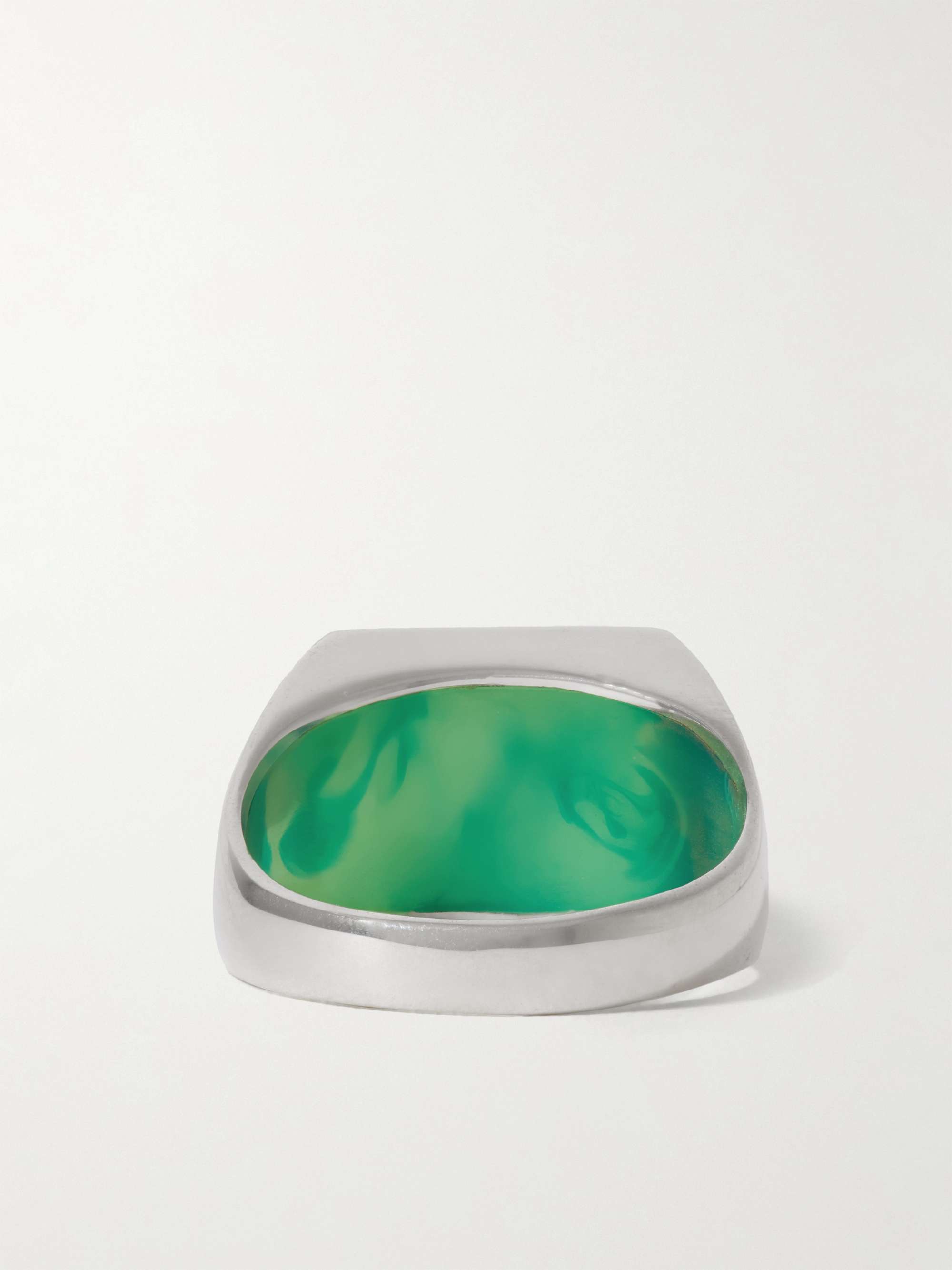 ELLIE MERCER Sterling Silver and Resin Ring