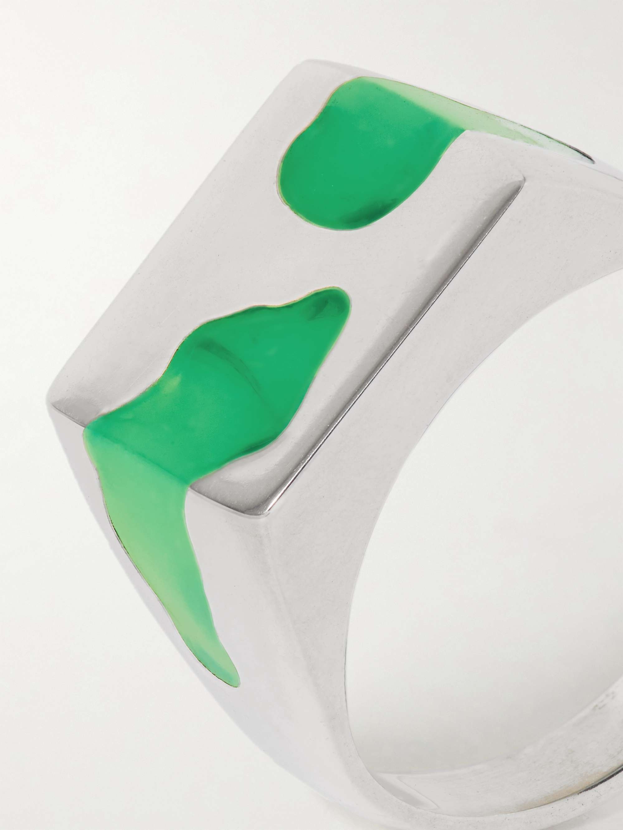 ELLIE MERCER Sterling Silver and Resin Ring