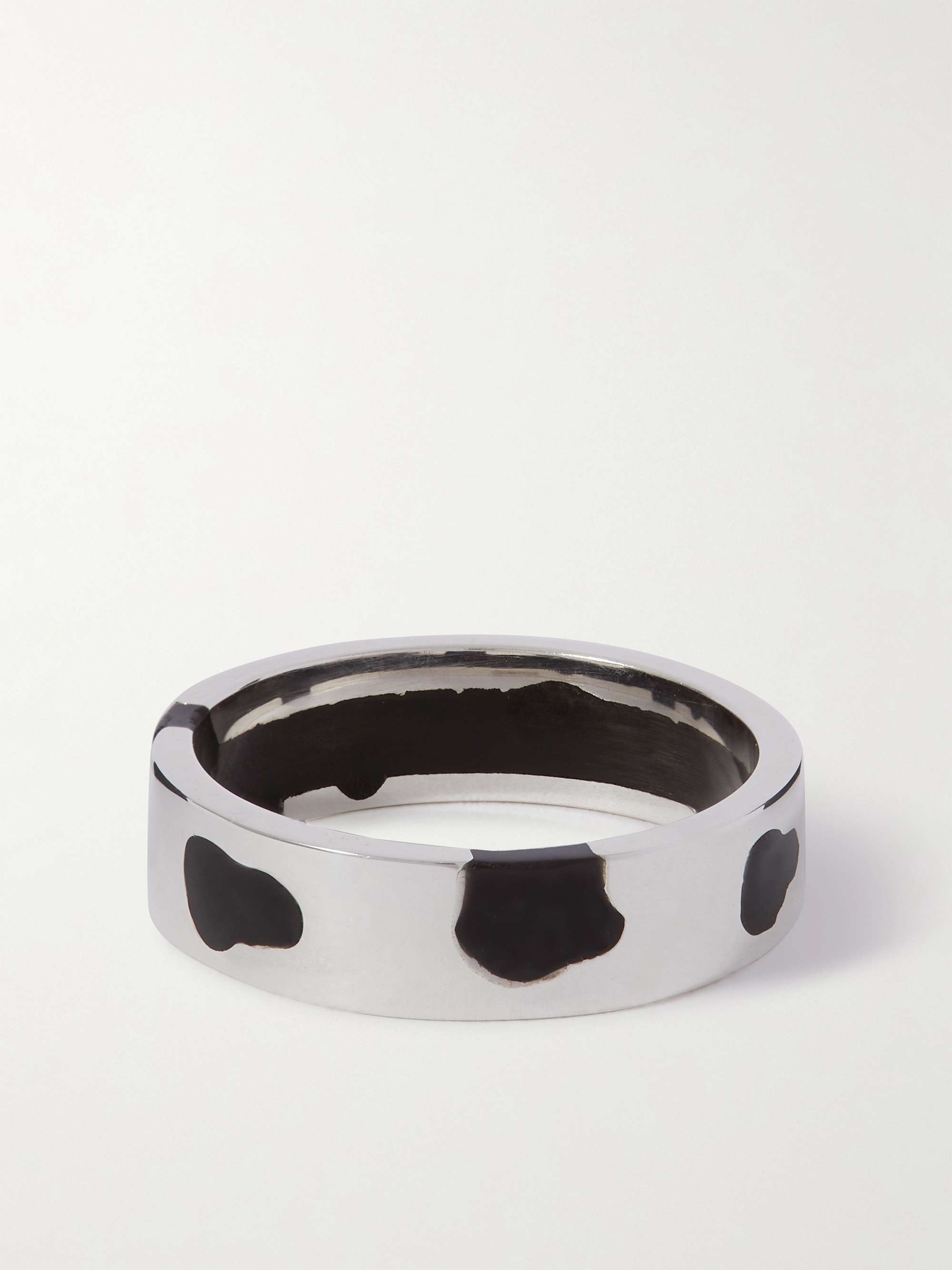 ELLIE MERCER Sterling Silver and Resin Ring