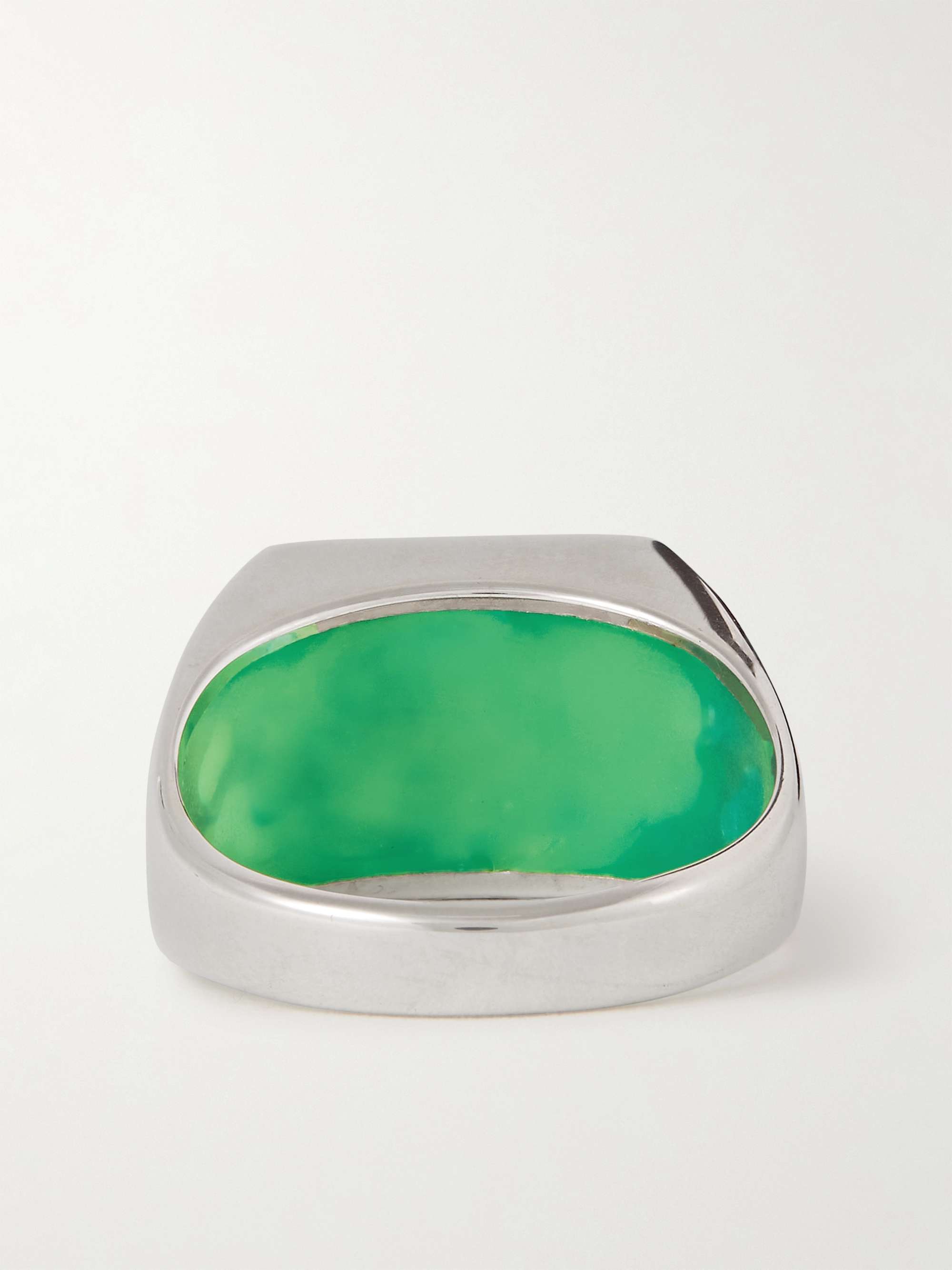 ELLIE MERCER Sterling Silver and Resin Ring